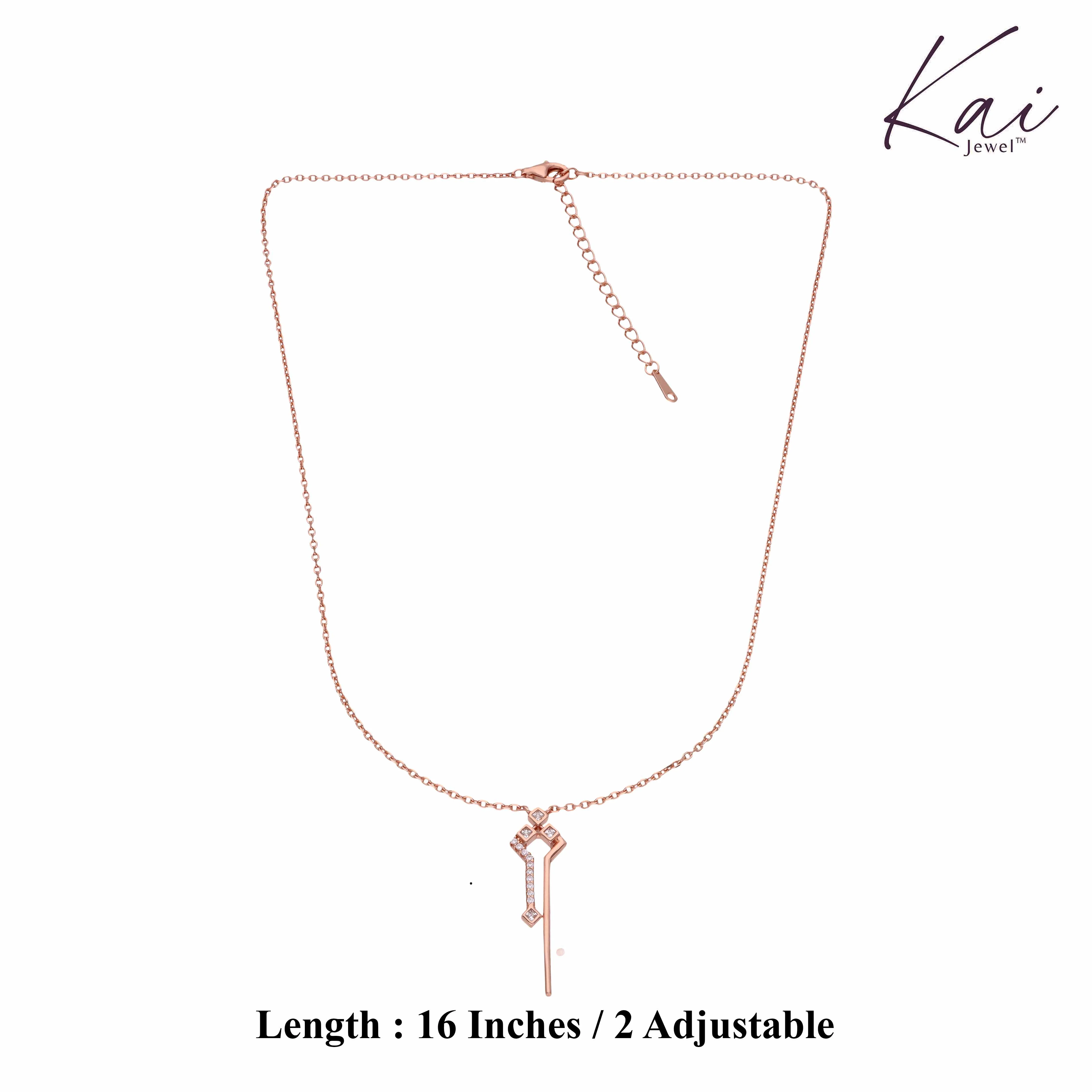 Stylish Abstract Zircon Casual Silver Necklace - Image 7