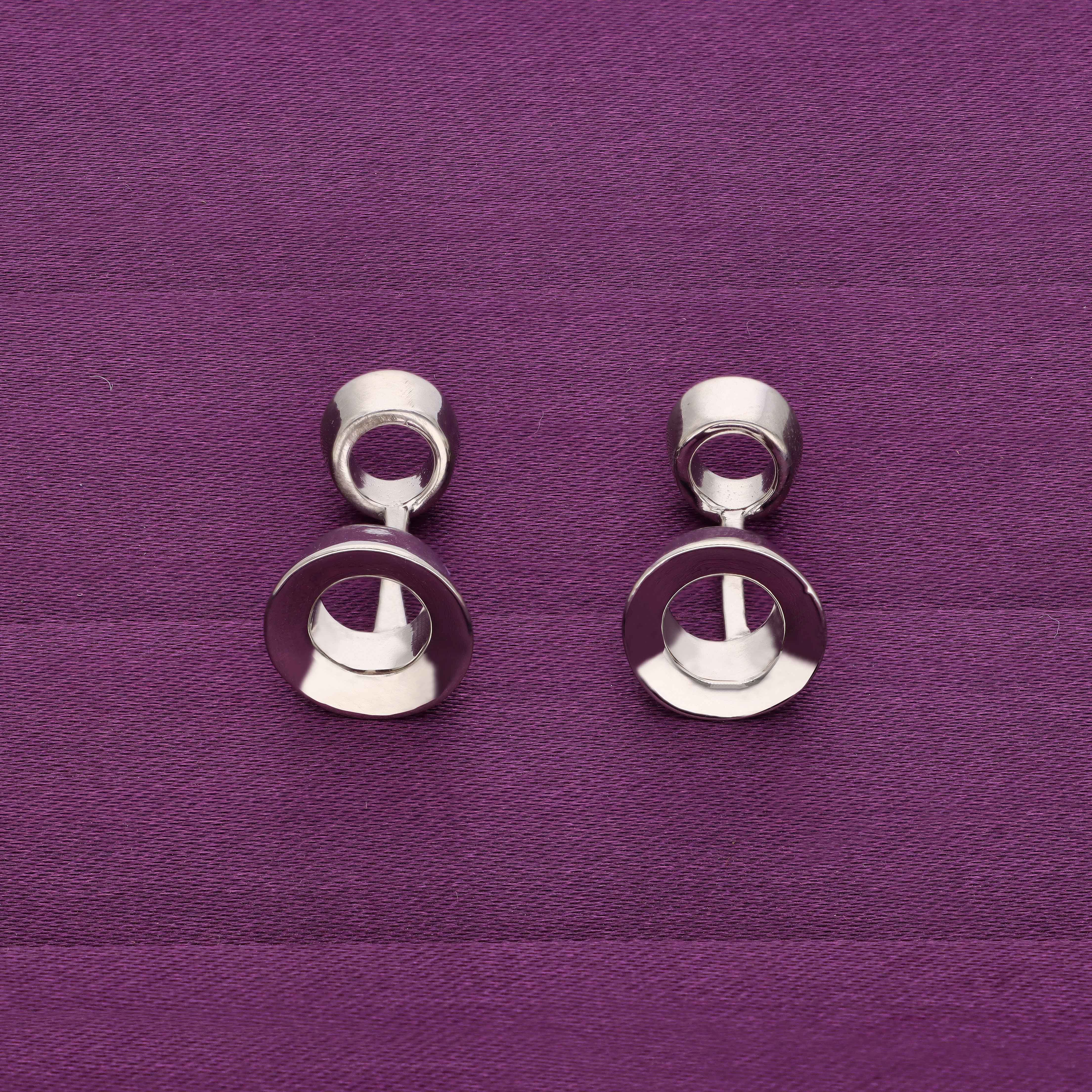 MEN’S CIRCULAR SILVER CUFFLINKS - Image 2