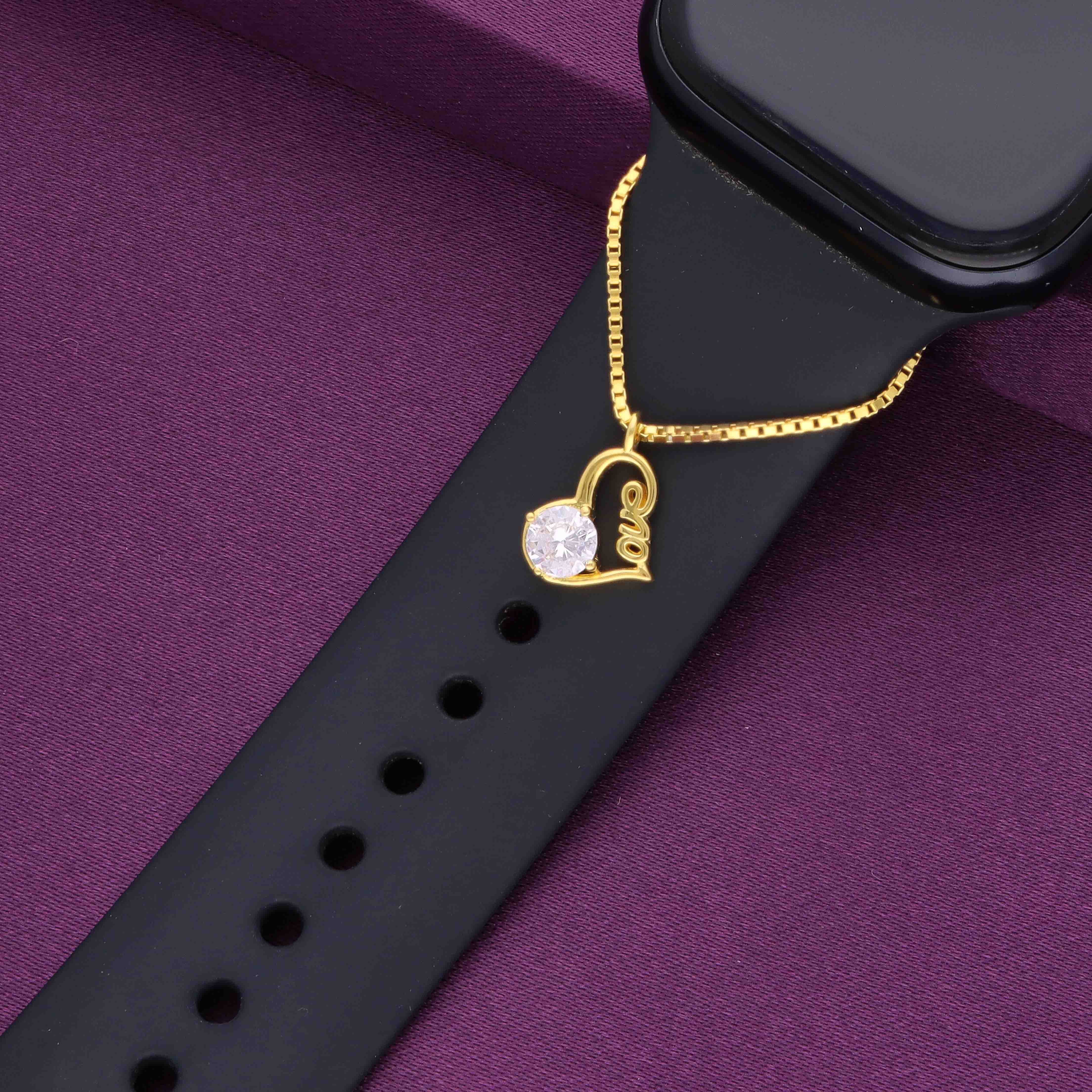 Solitaire Heart Love Watch Charm - Image 3