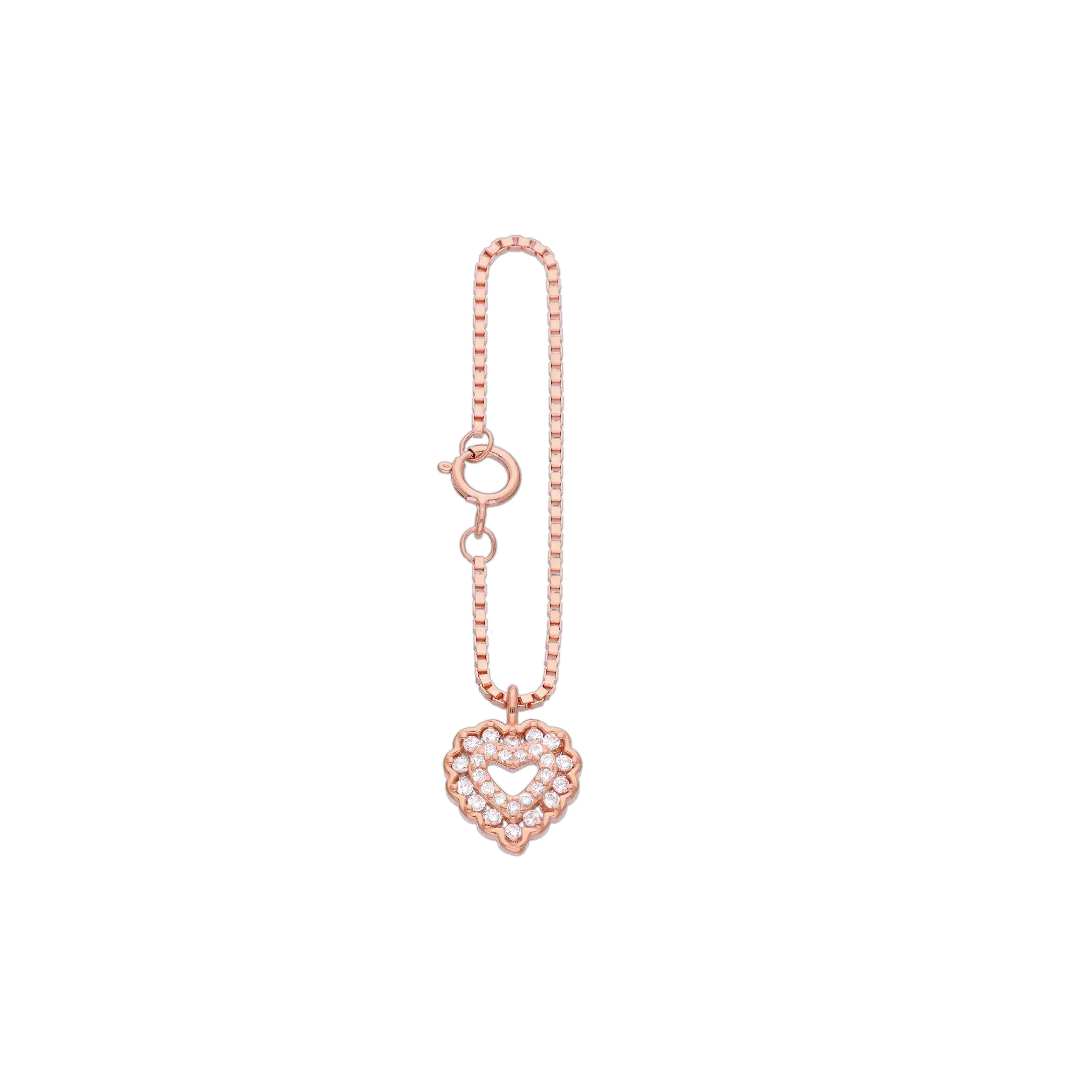 Zircon Heart Crystal Watch Charm - Image 5