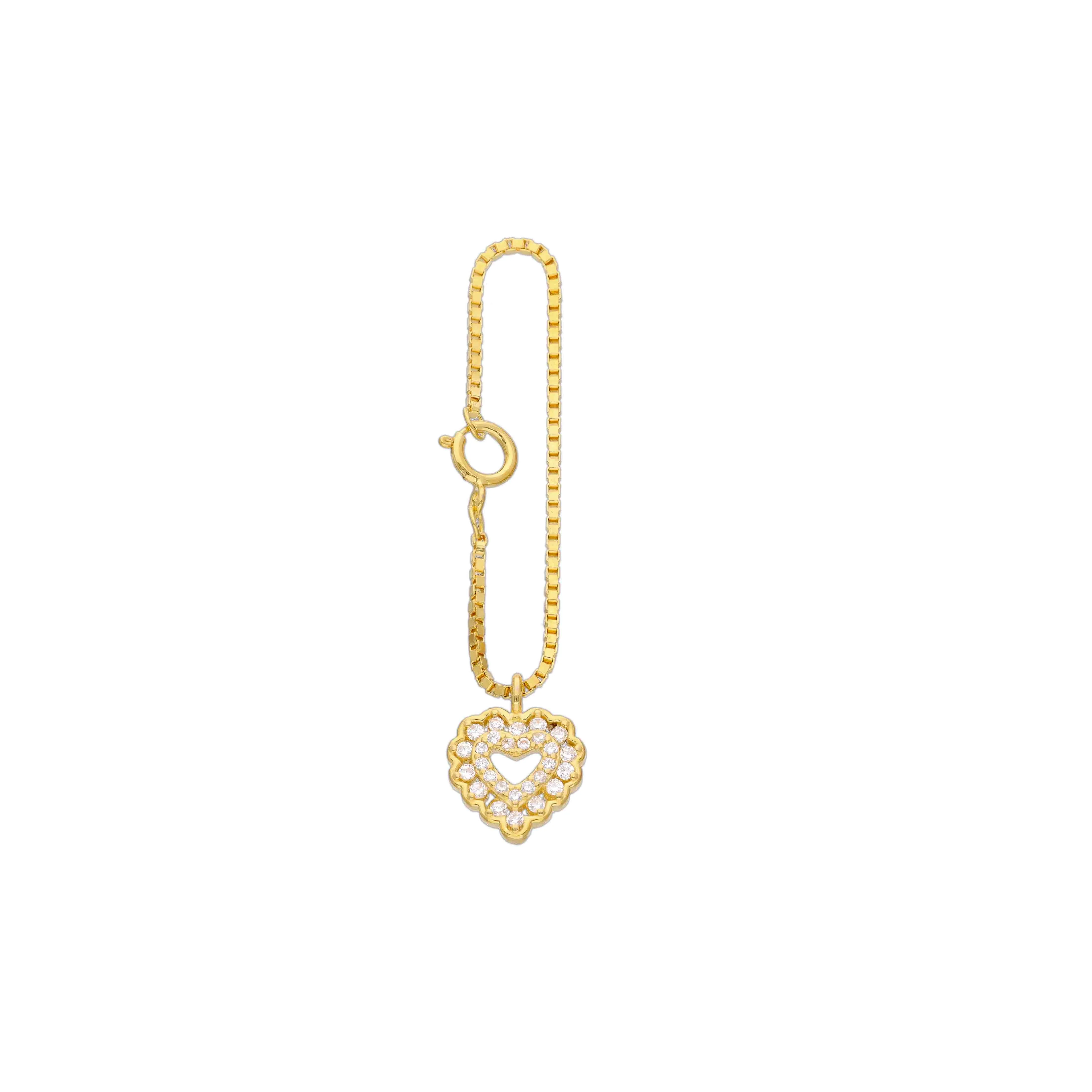 Zircon Heart Crystal Watch Charm - Image 6