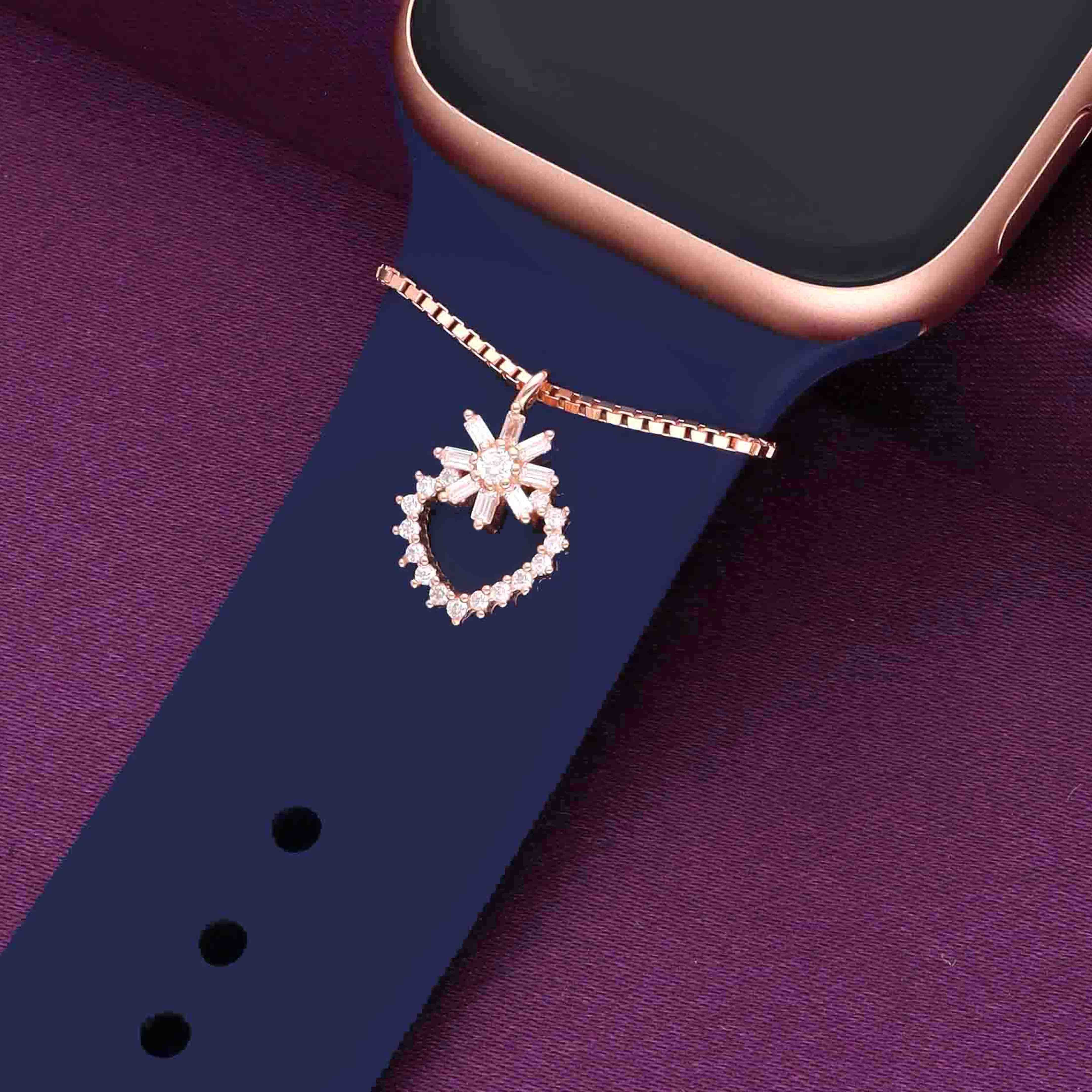 Floral Love Heart Watch Charm - Image 2