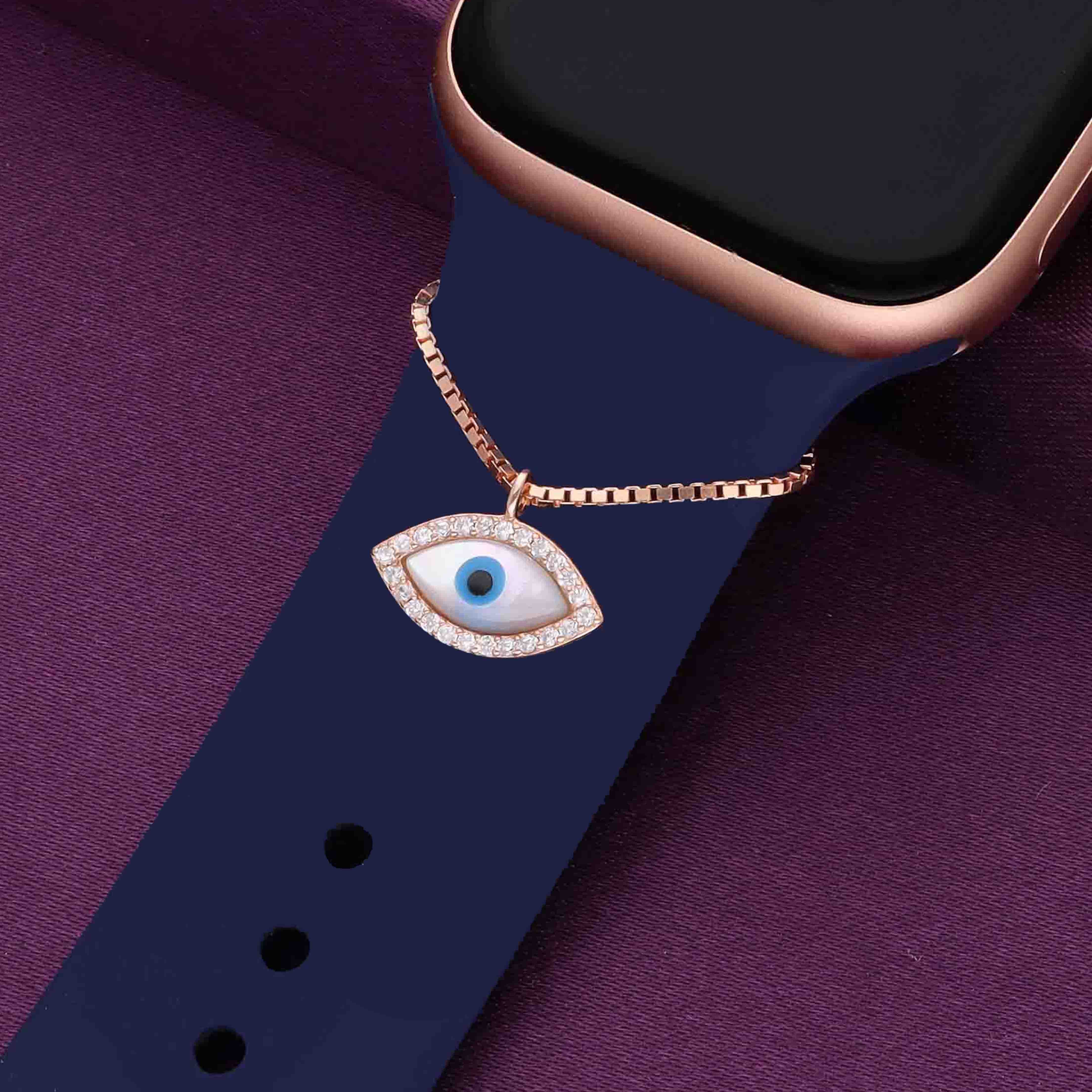 Sparkling Evil Eye Watch Charm - Image 2