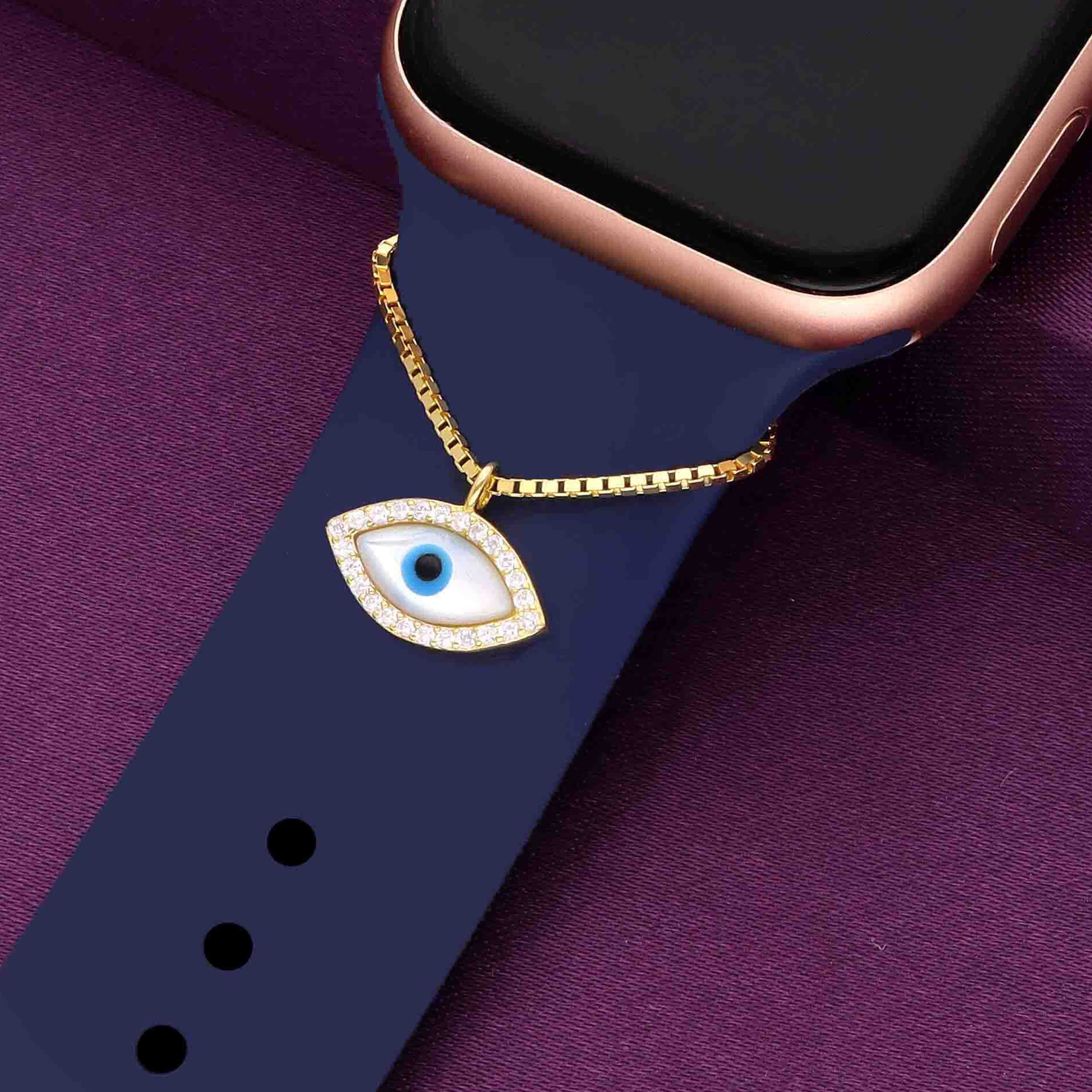 Sparkling Evil Eye Watch Charm - Image 3