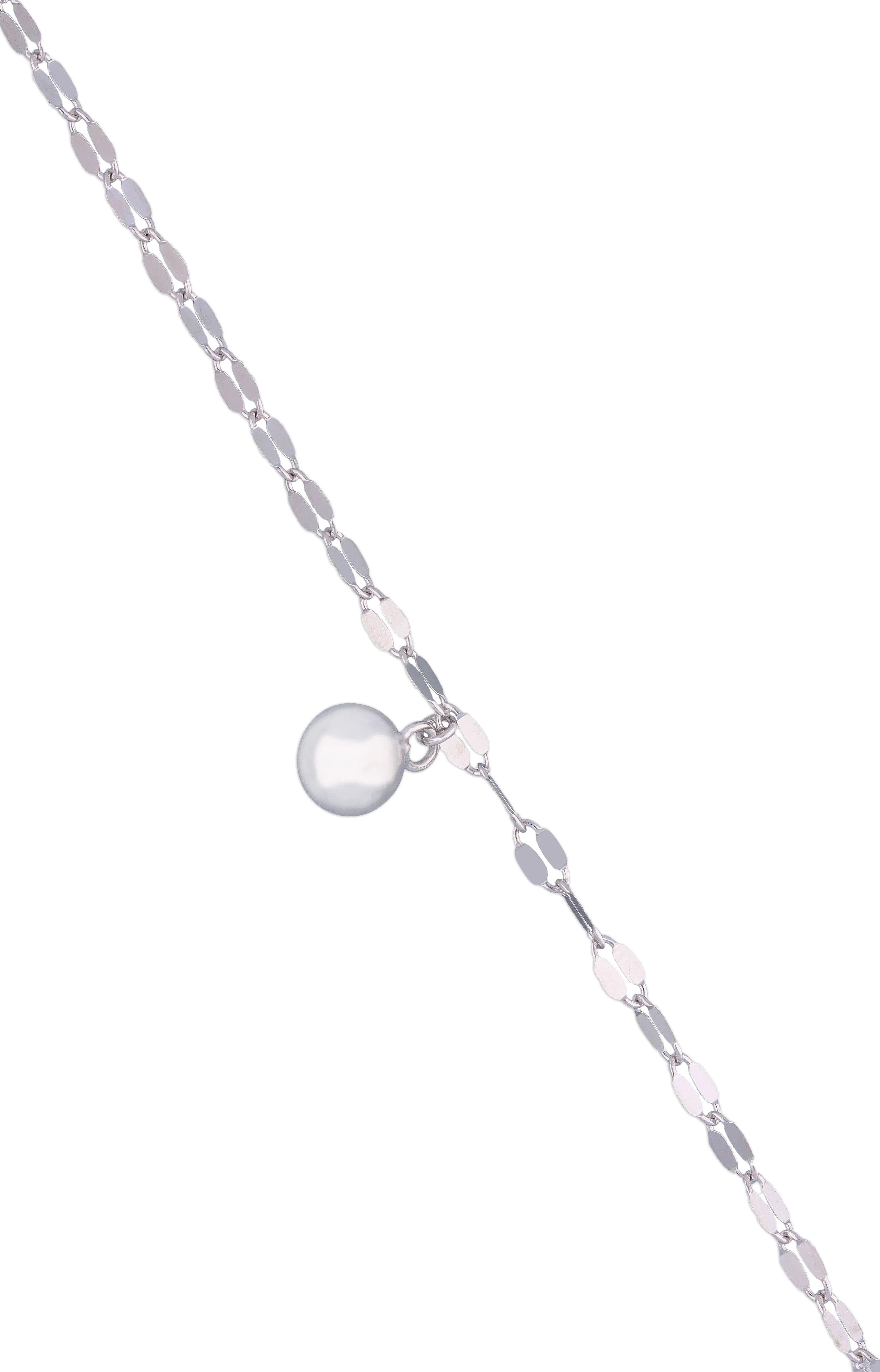 The Statement Argent Orb Silver Anklet - Image 3