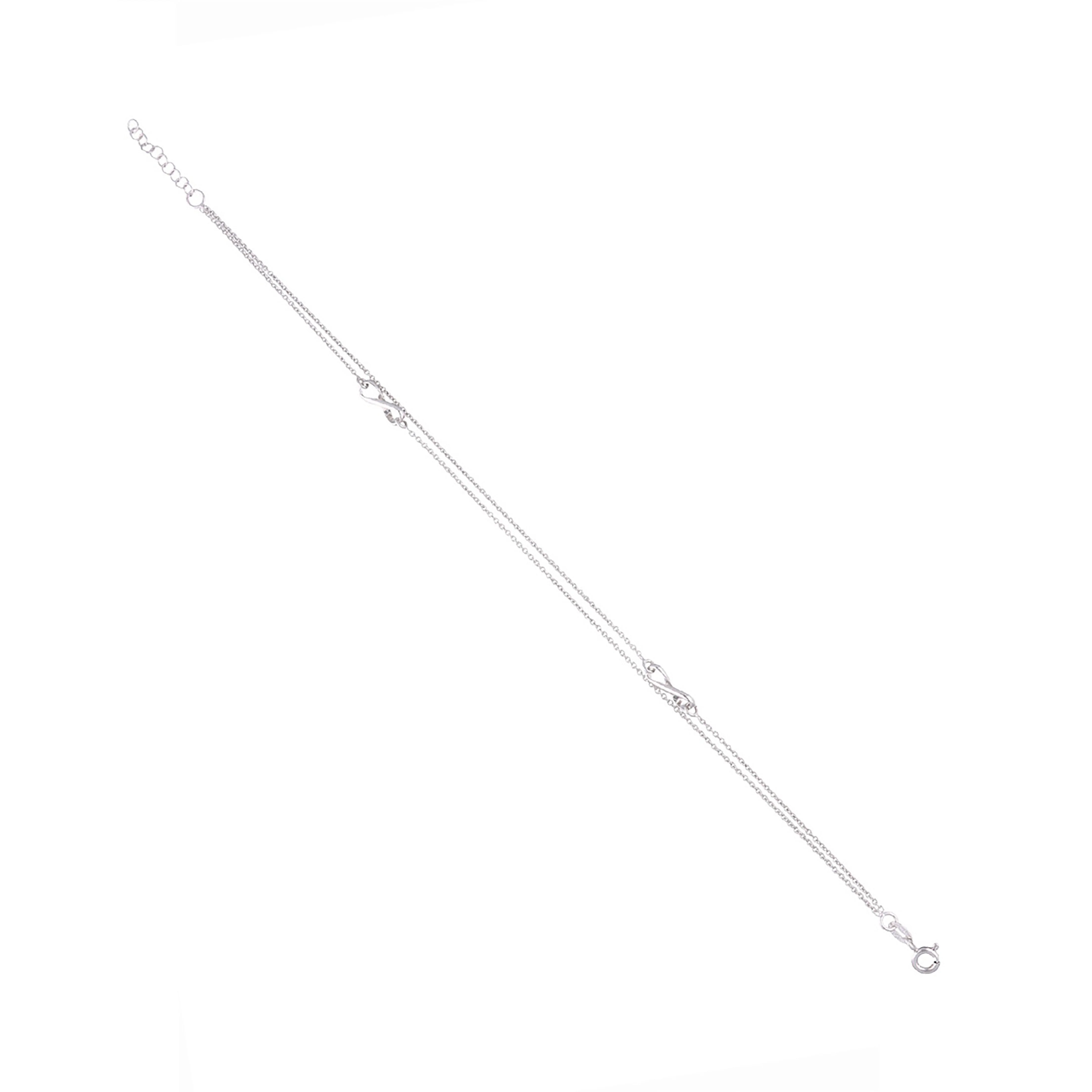 Minimalistic Infinity Silver Anklet - Image 3
