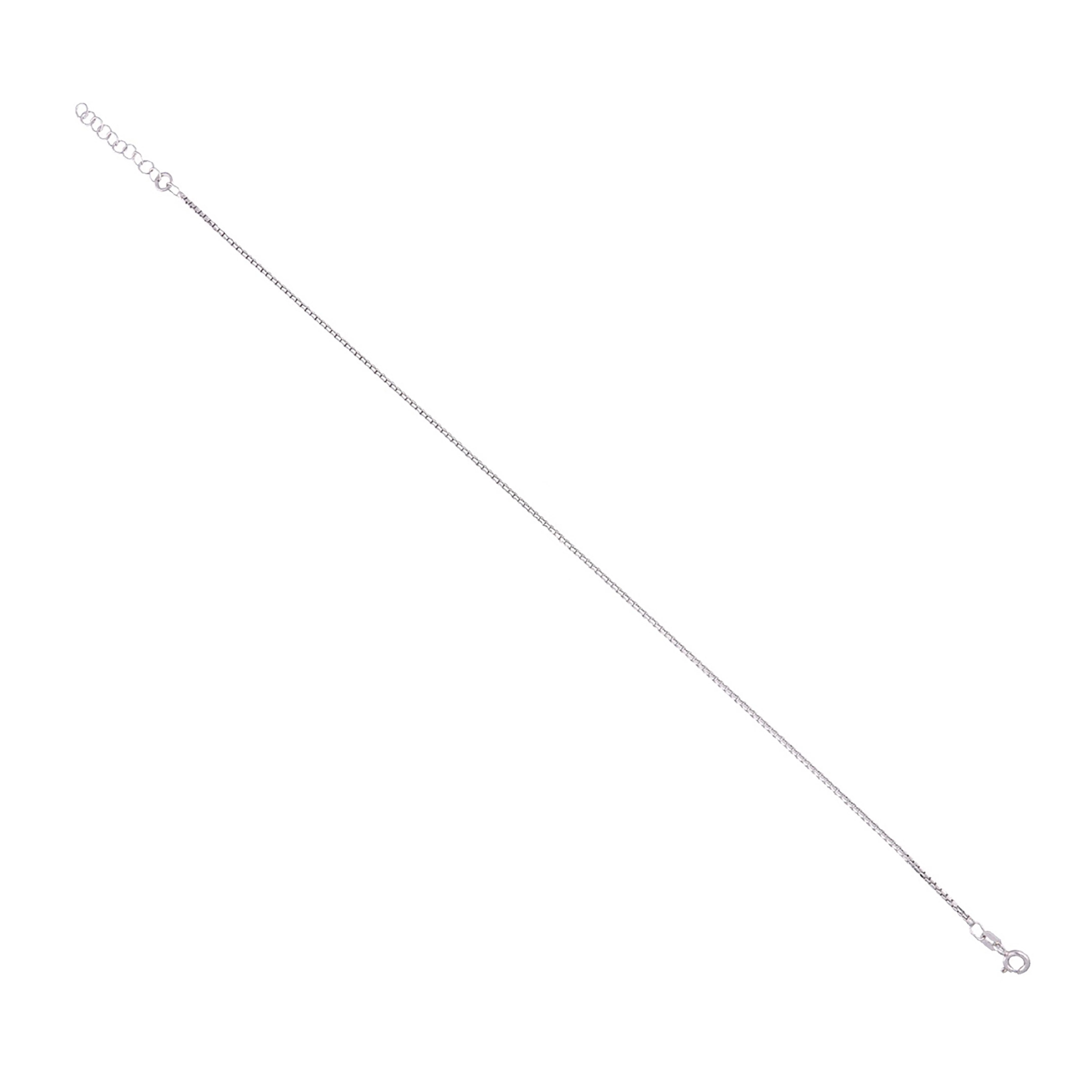 Sterling Silver Classic Thin Anklet - Image 3