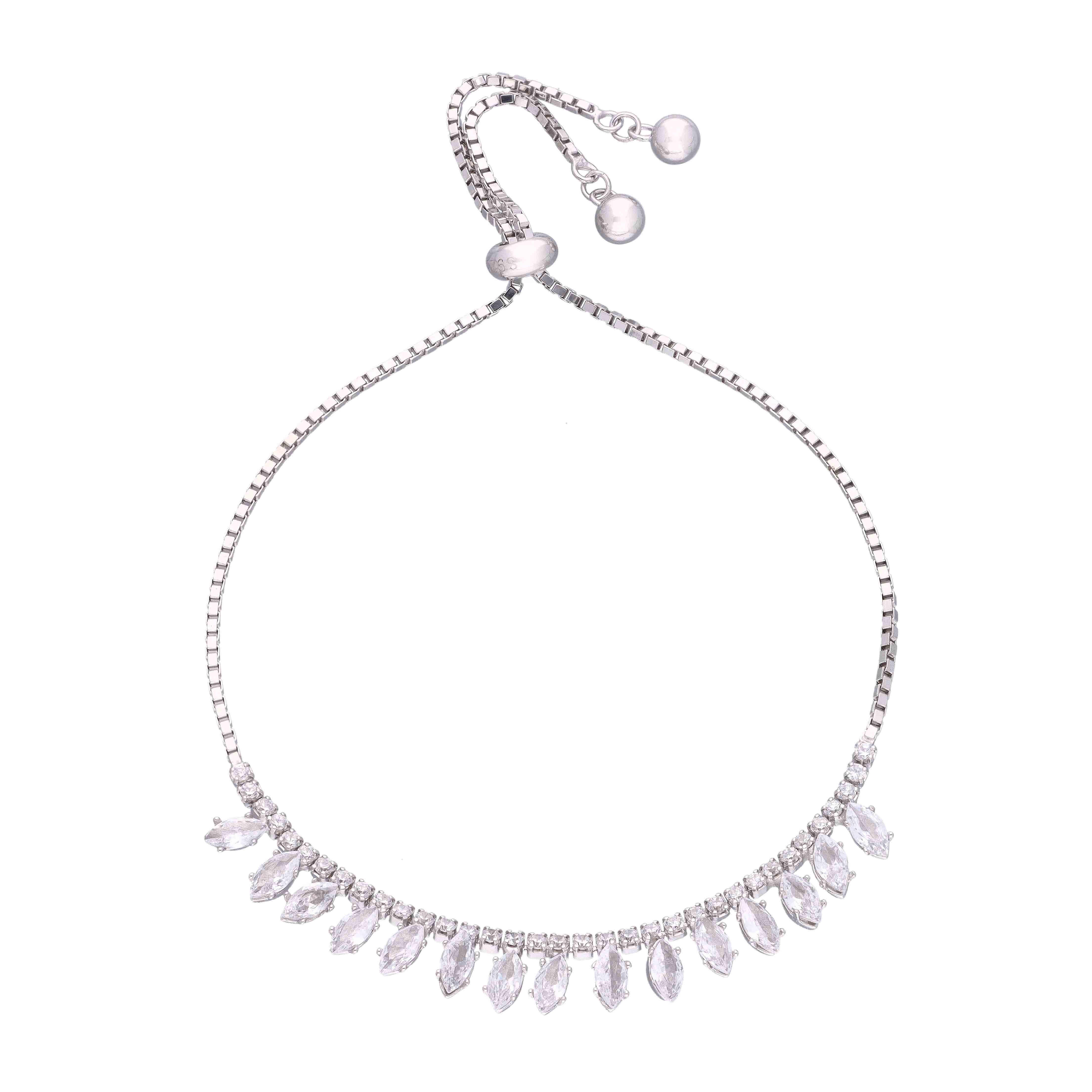 Bling of Sophistication Silver Bracelet - Image 3