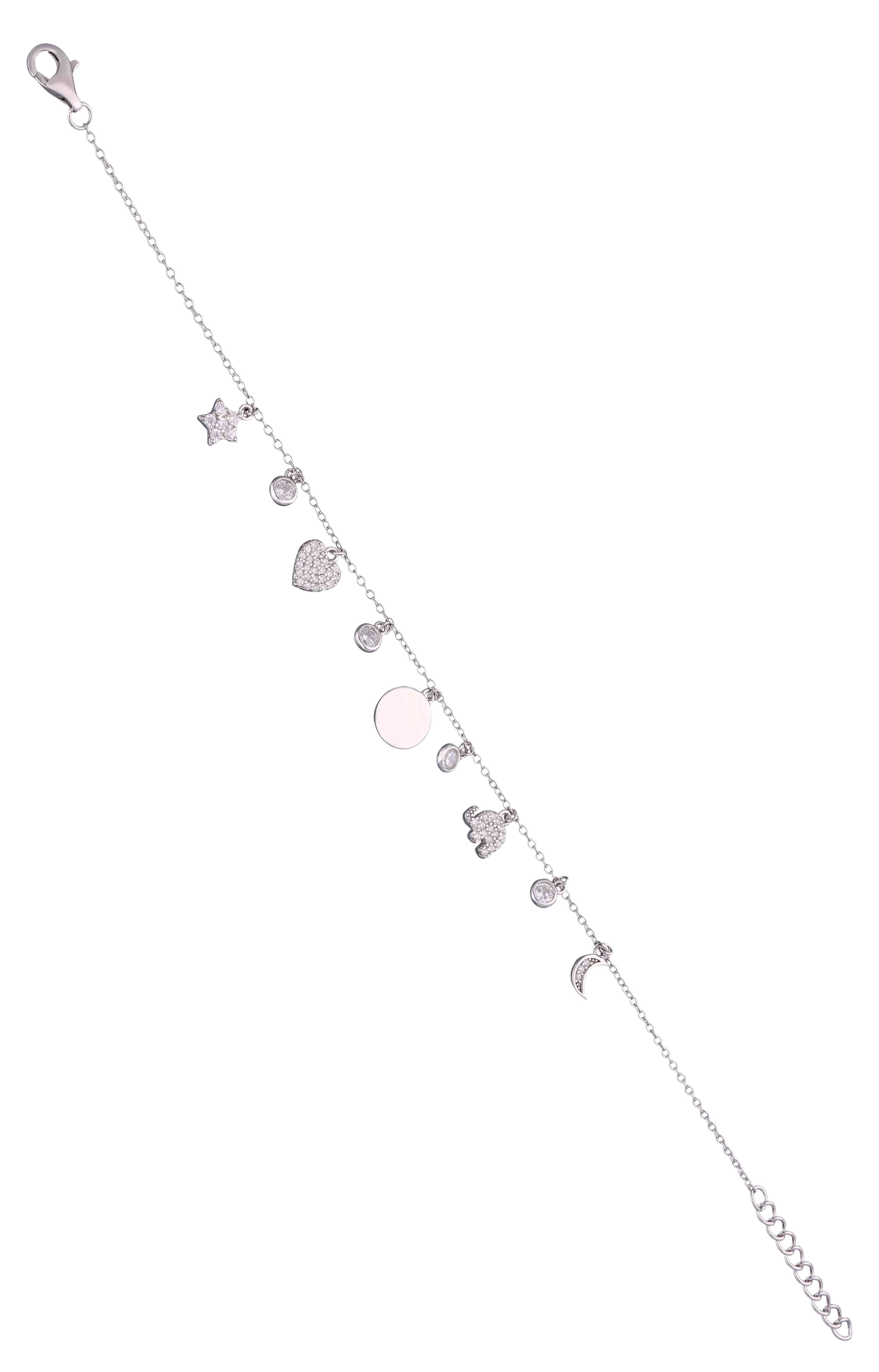 Mesmerising Mashup Silver Multi Charm Bracelet - Image 3