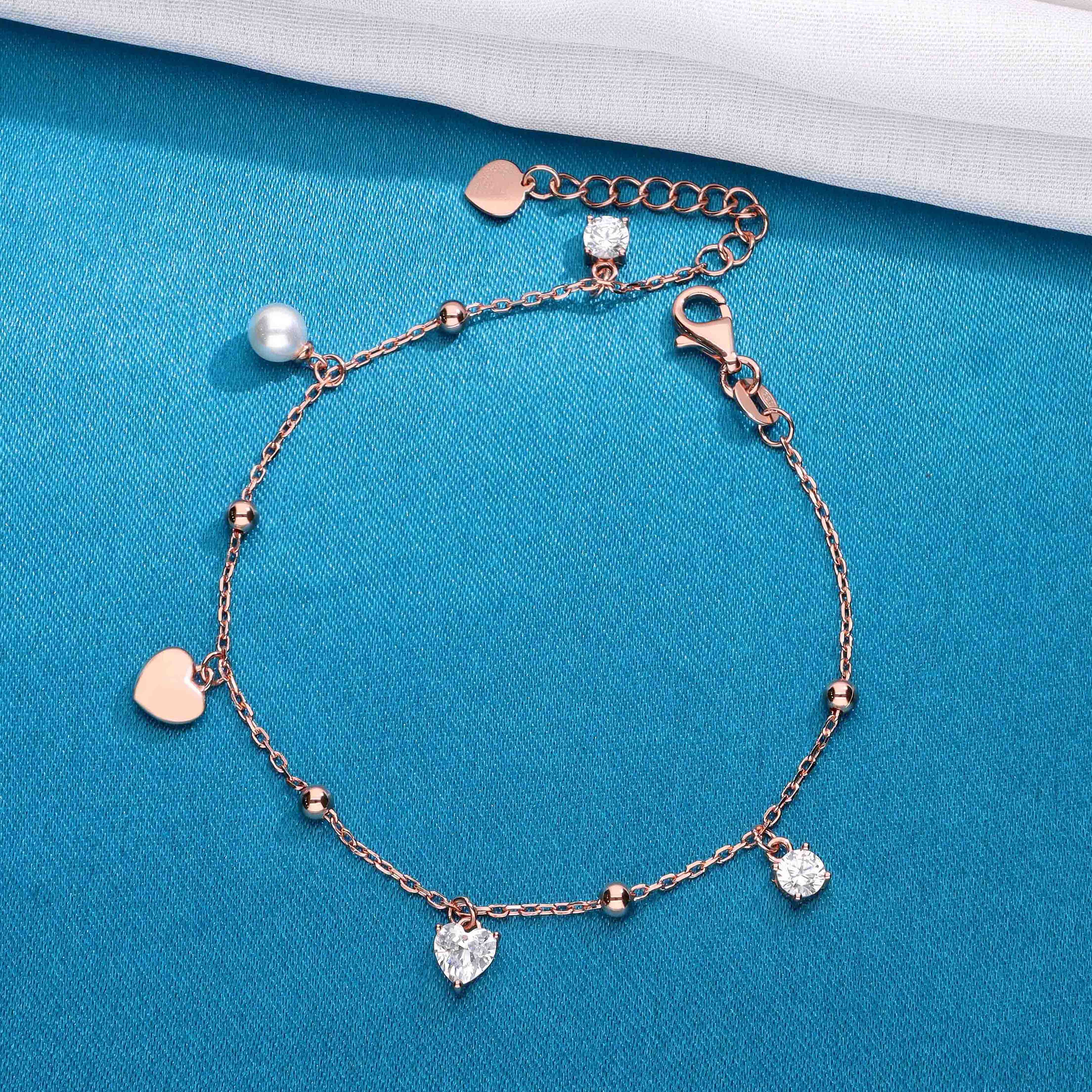 Sparkling Sonata Silver Multi Charm Bracelet - Image 6