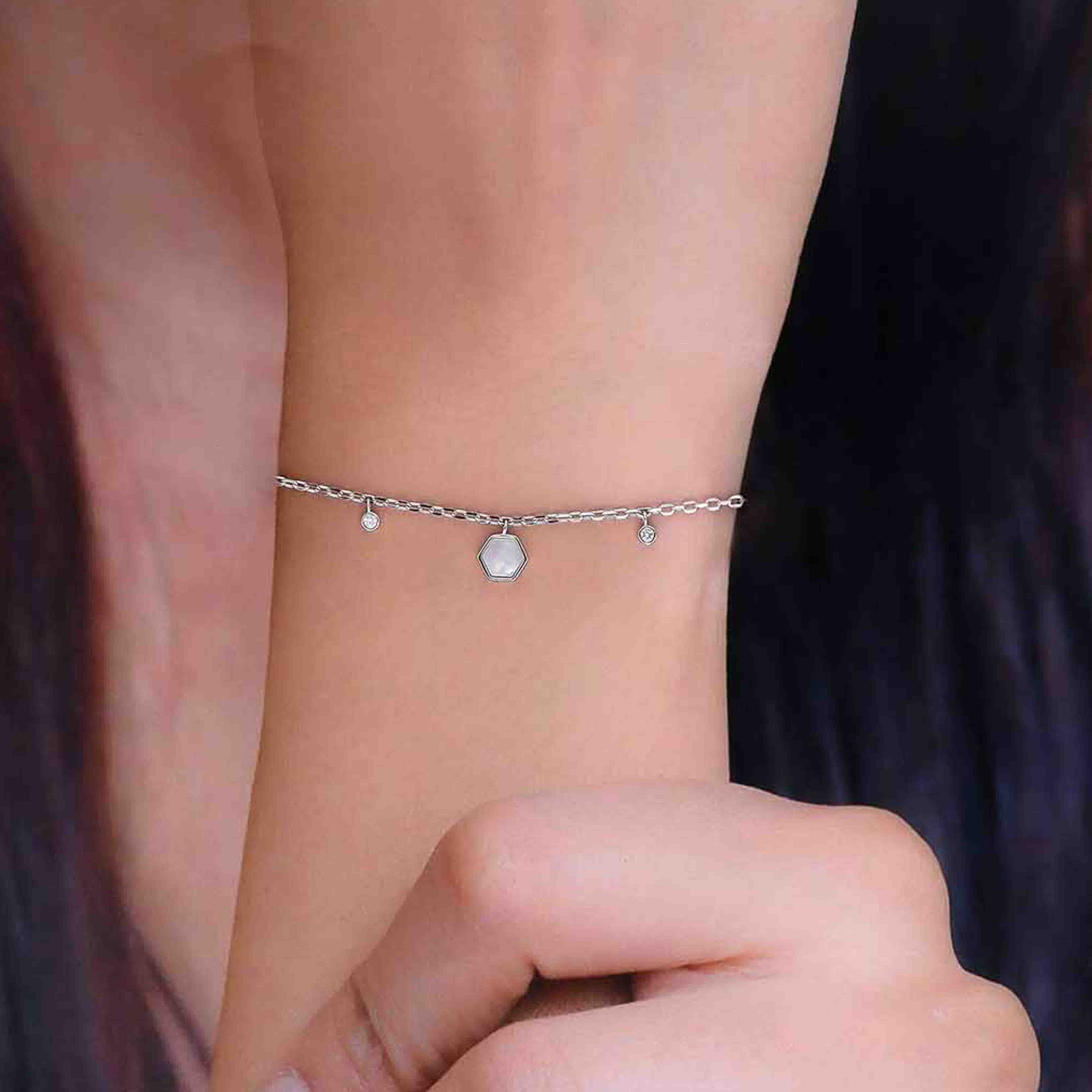 Sterling Silver Chic Charm Bracelet - Image 4