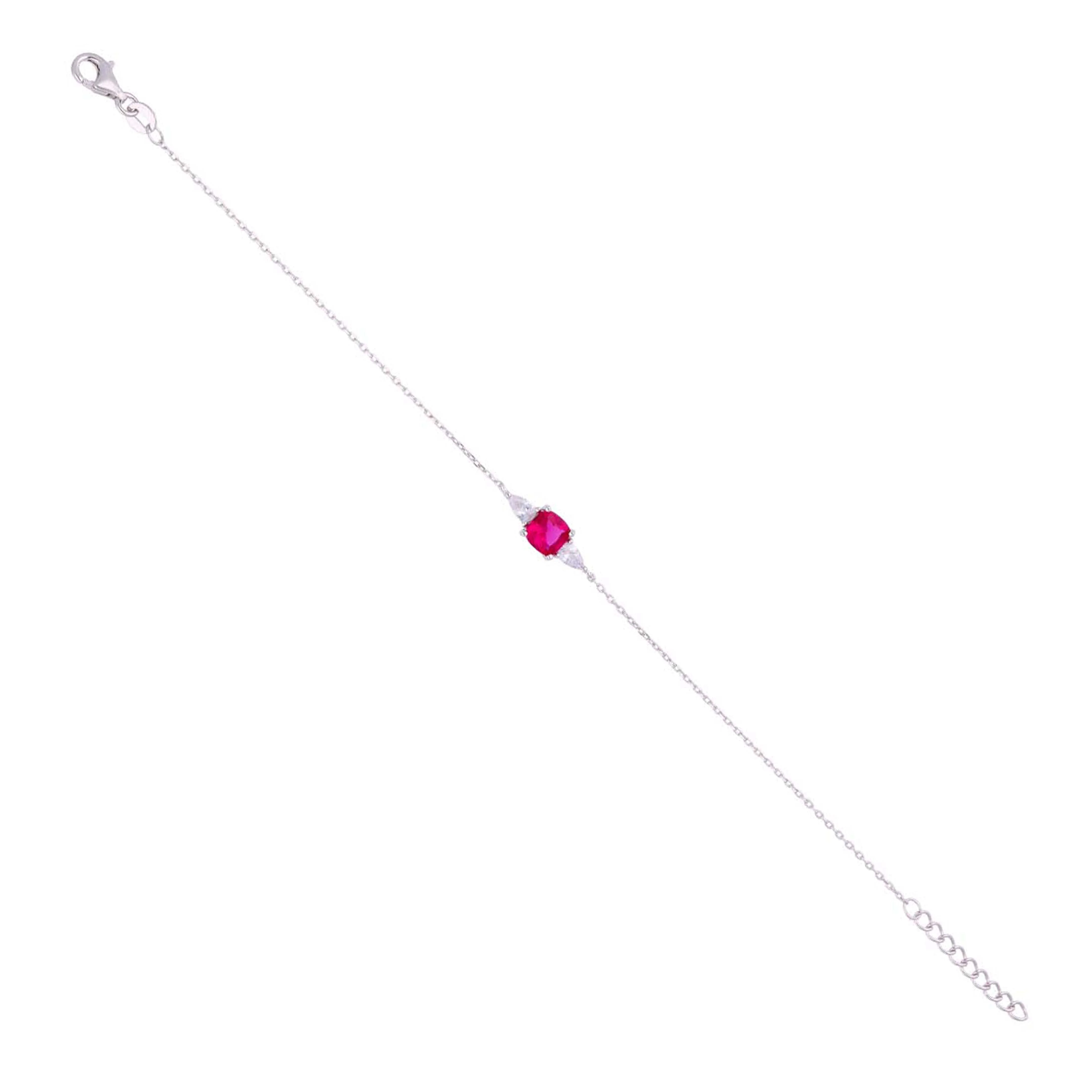 Timless Crystal Trio Silver Bracelet - Image 10