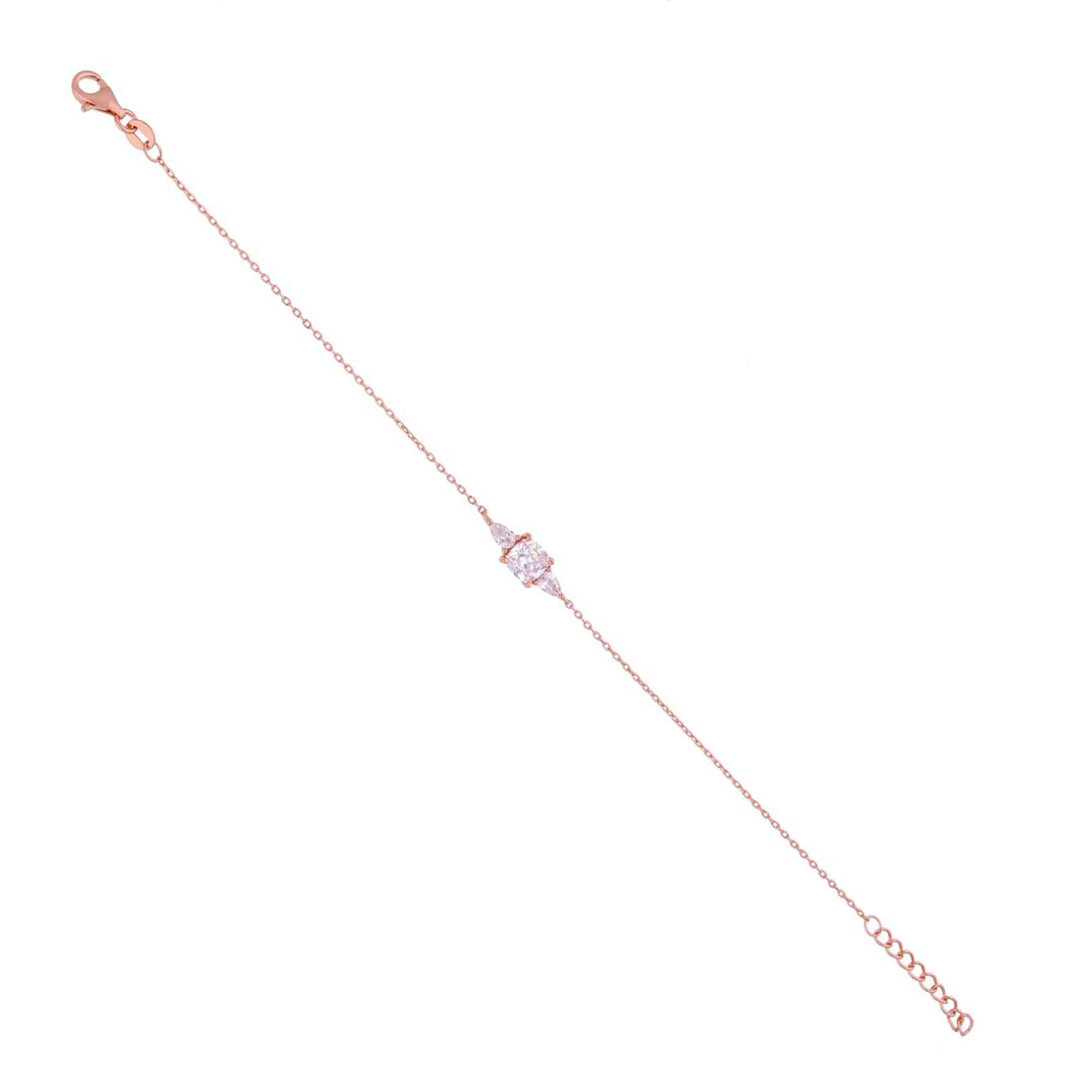 Timless Crystal Trio Silver Bracelet - Image 9