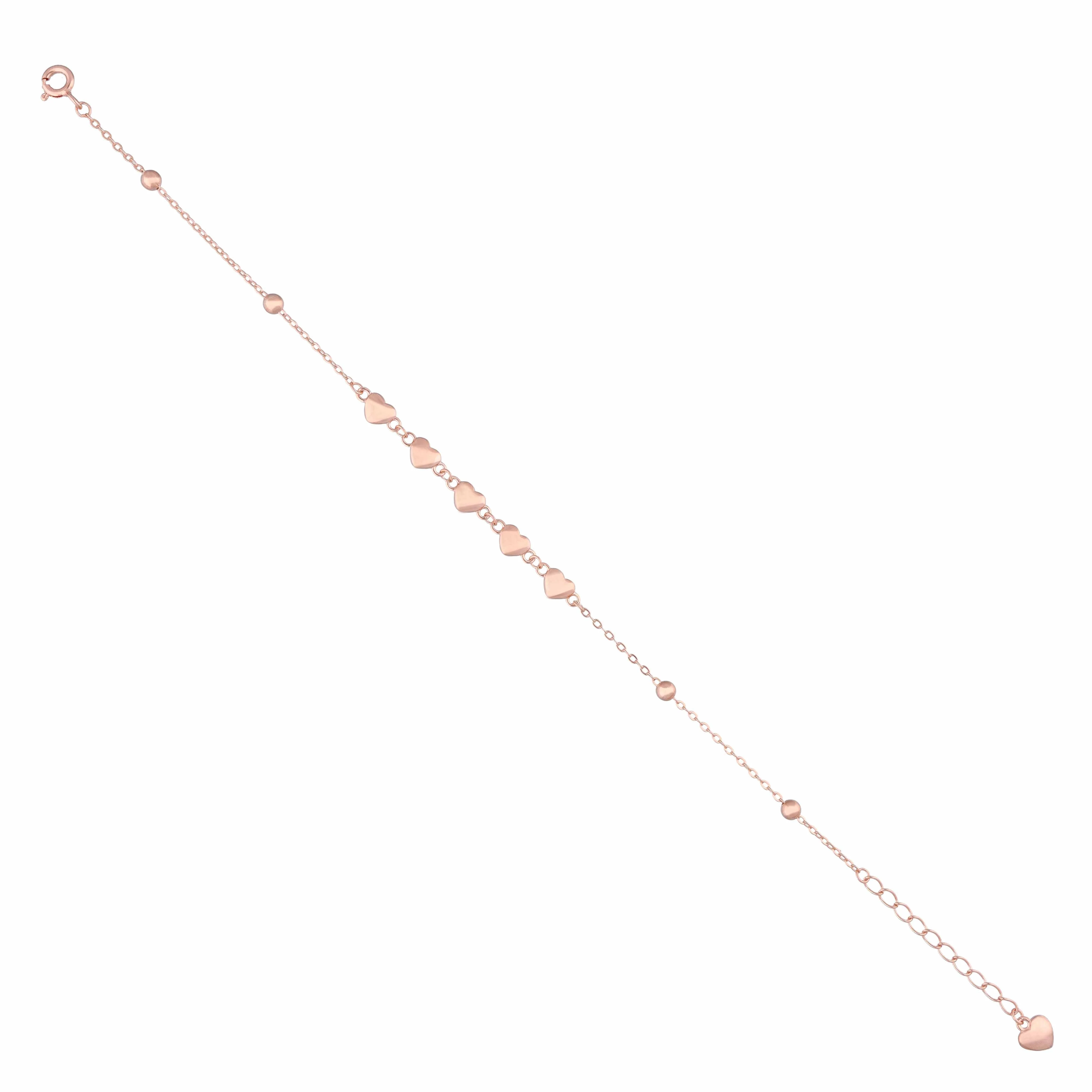 Bedazzling Beauty Silver Heart Casual Bracelet - Image 7
