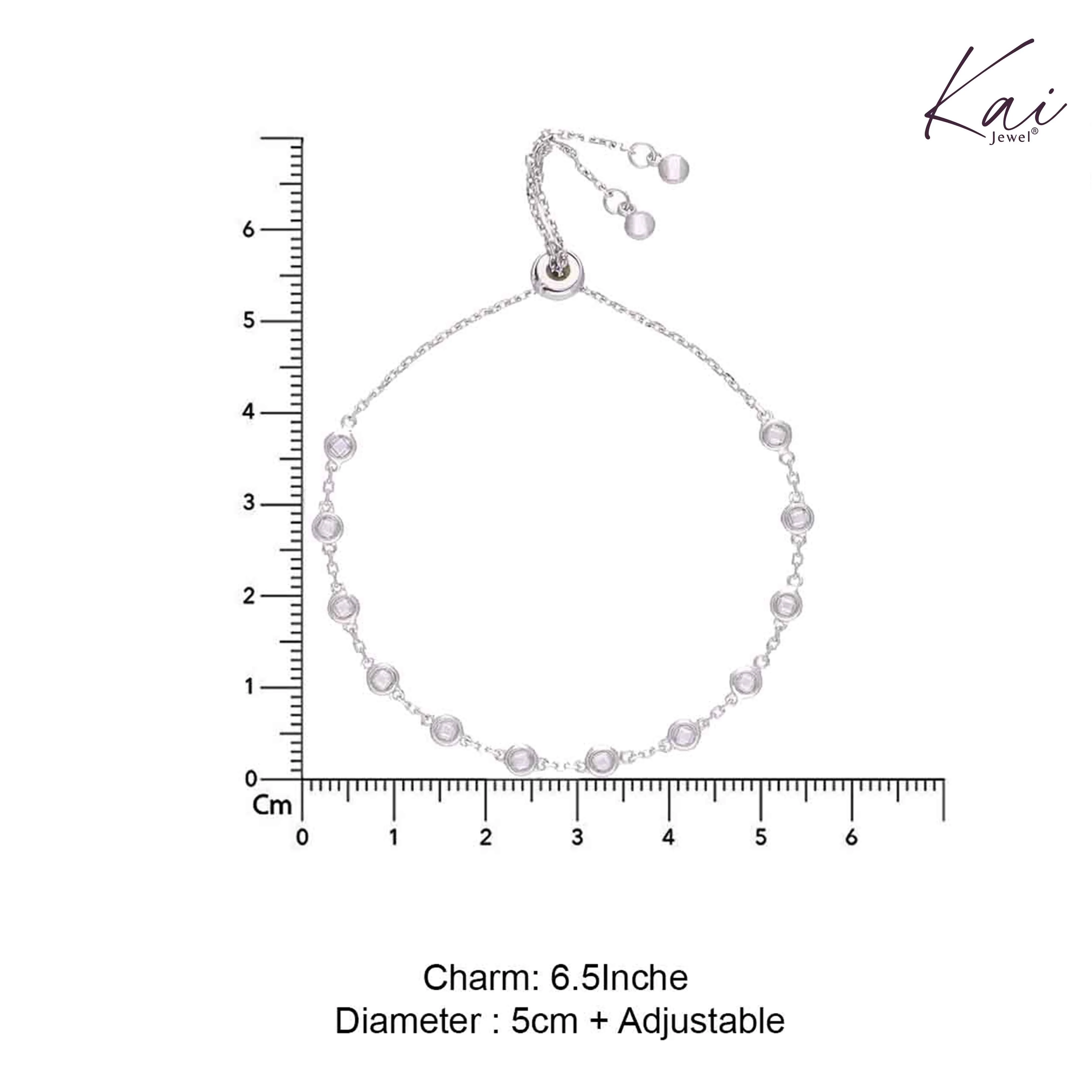 Sterling Silver Radiant Charm Bracelet - Image 5