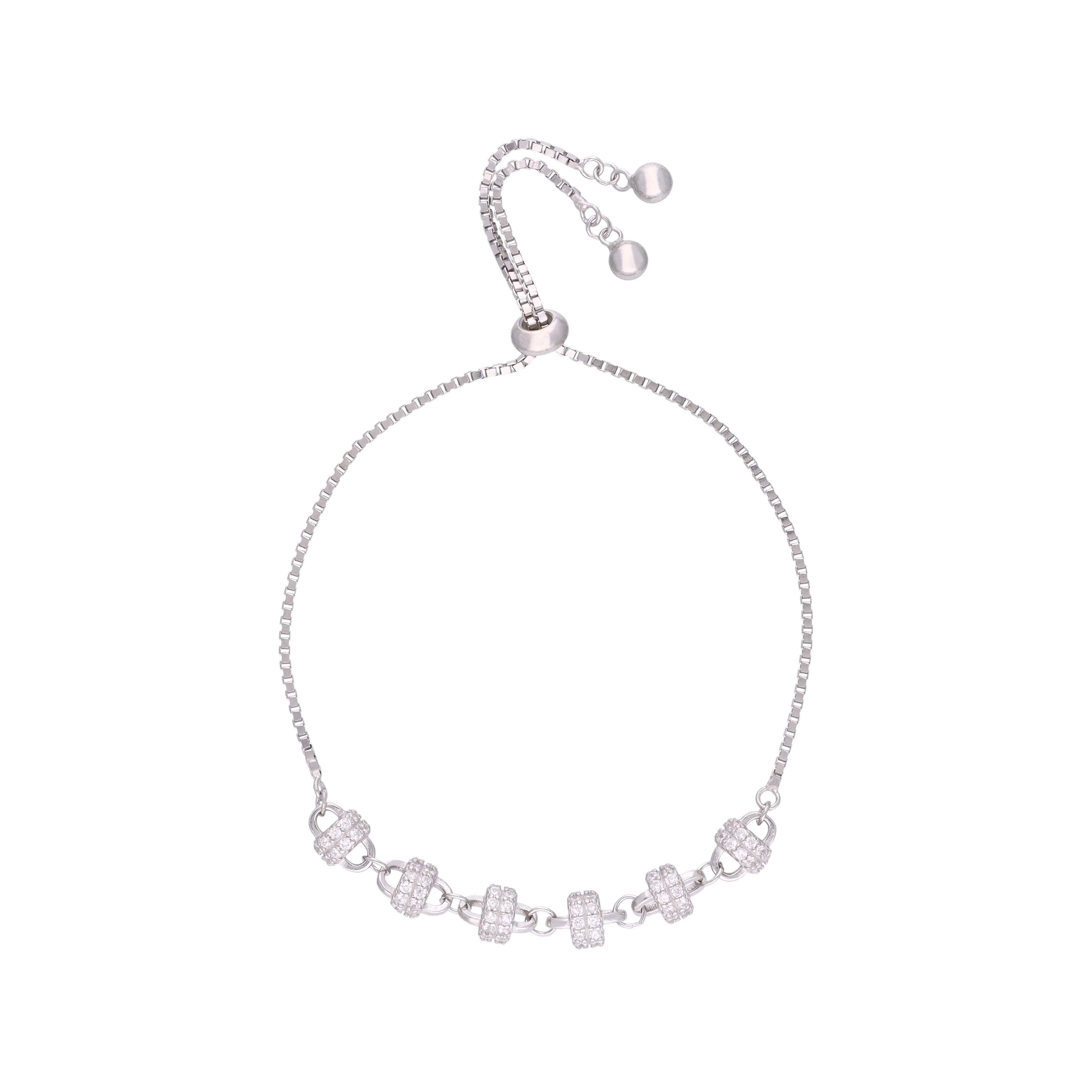 Sterling Silver Elegance Sparkle Bracelet - Image 3