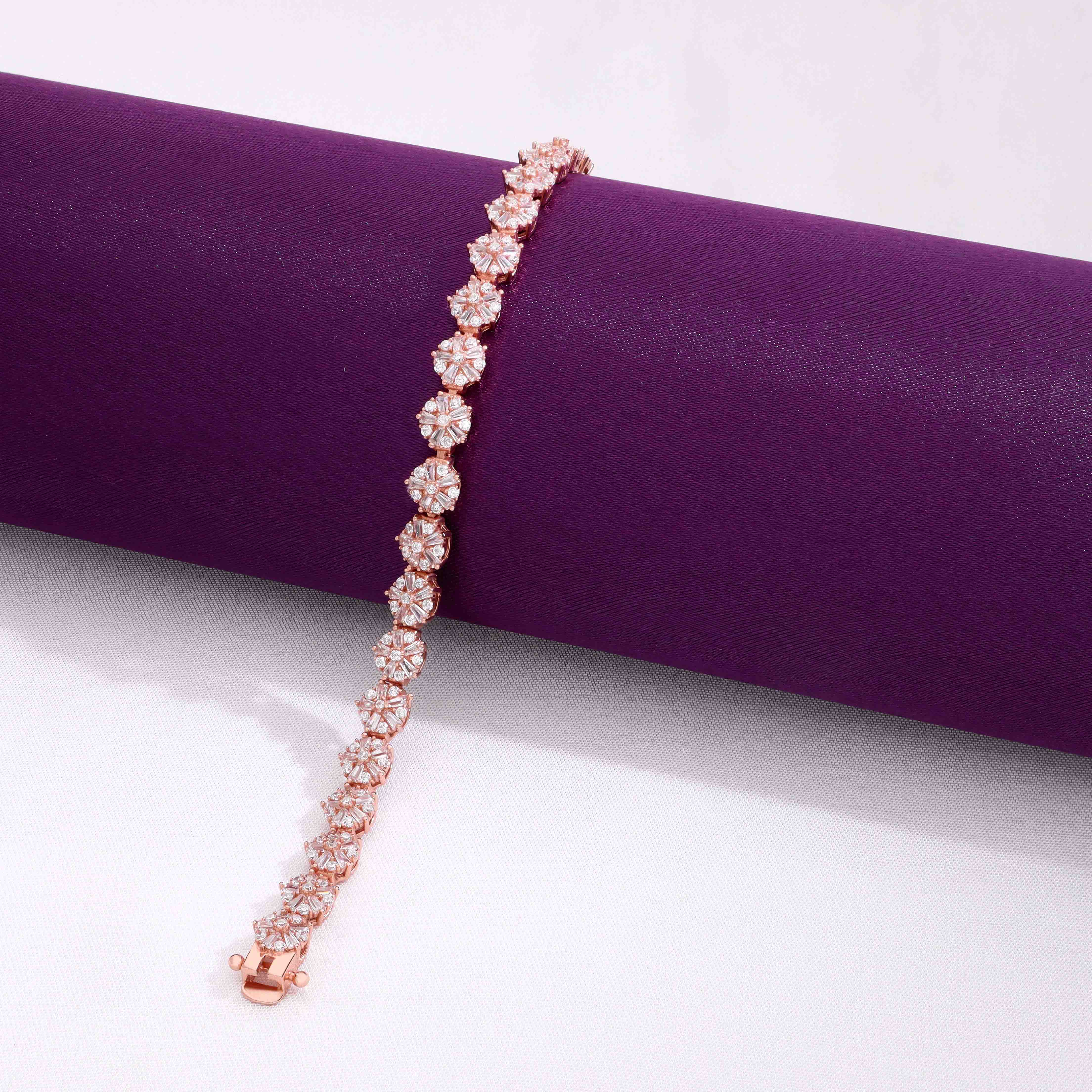 Trendy Zirconia Solitaire Tennis Bracelet - Image 2