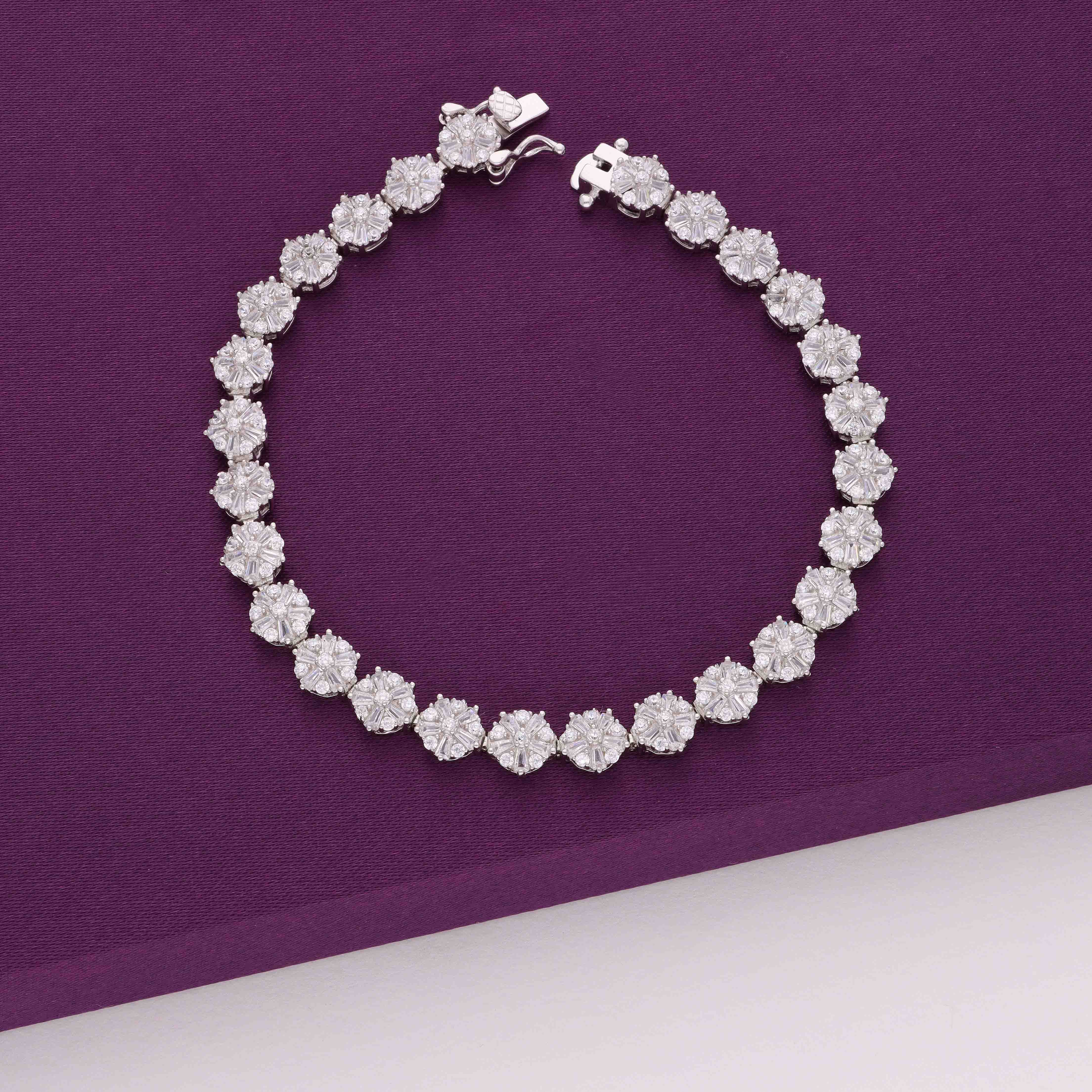 Trendy Zirconia Solitaire Tennis Bracelet - Image 3