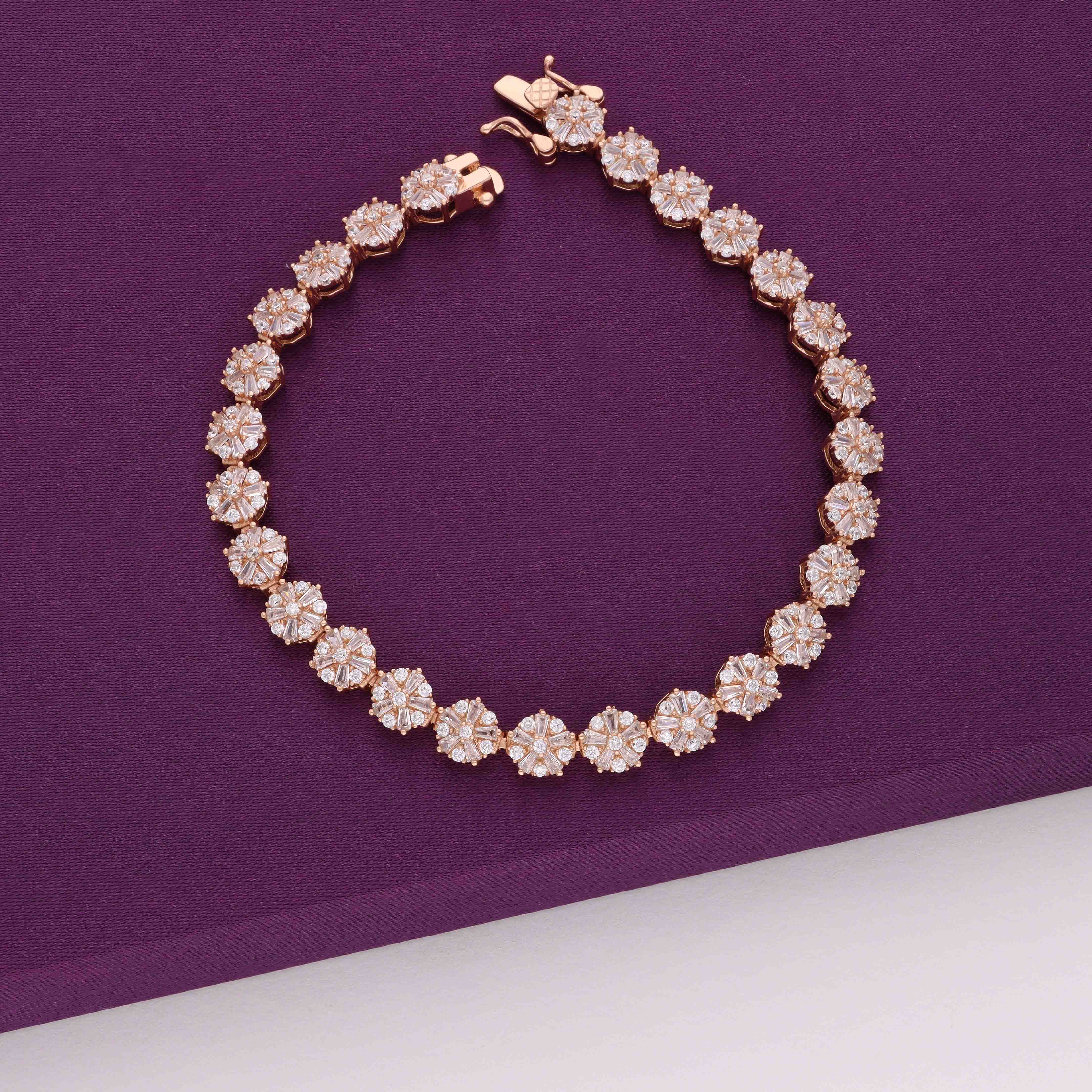 Trendy Zirconia Solitaire Tennis Bracelet - Image 4