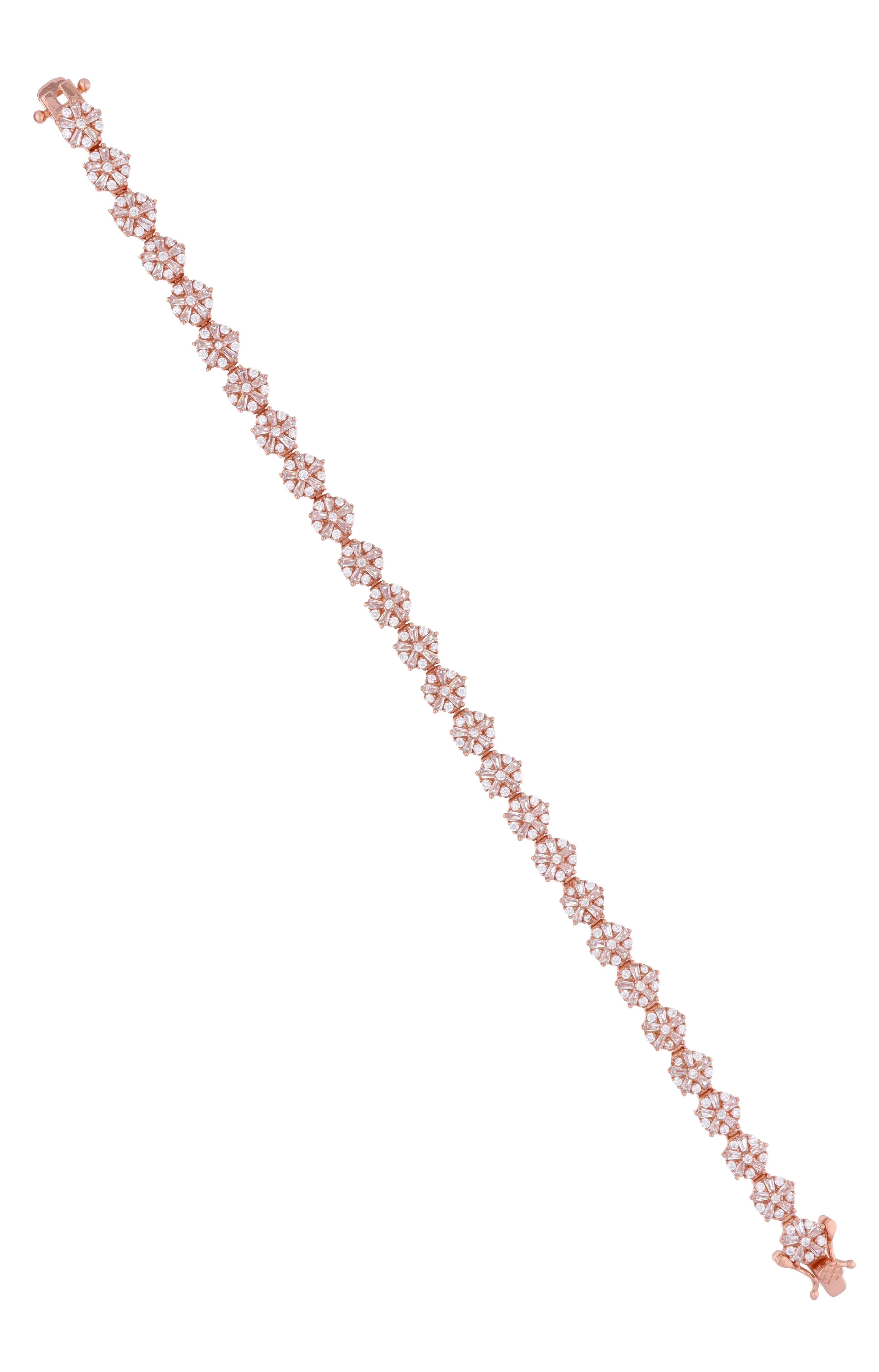 Trendy Zirconia Solitaire Tennis Bracelet - Image 5