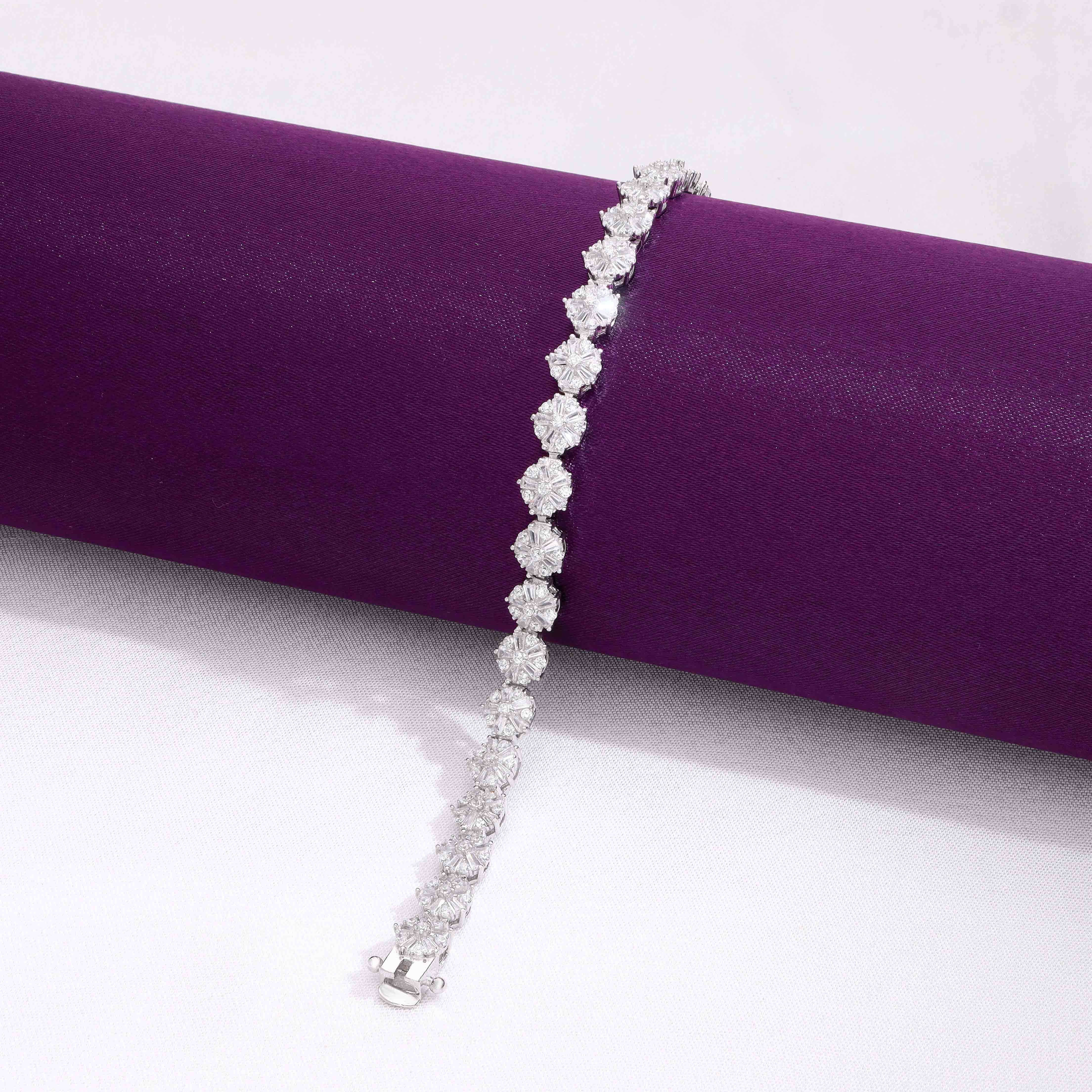 Trendy Zirconia Solitaire Tennis Bracelet - Image 7