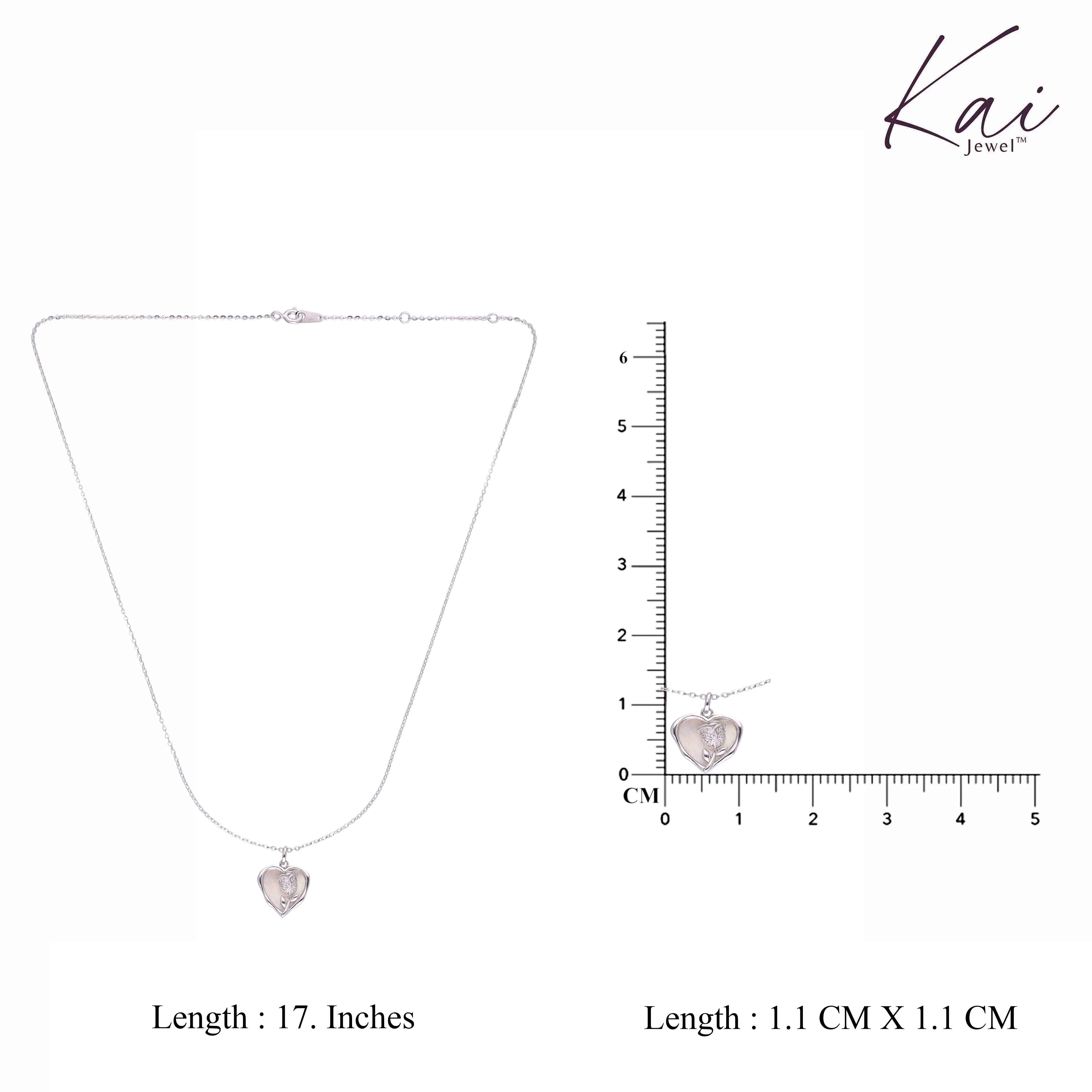 A Hearty Rose of Love Casual Silver Chain Necklace - Image 5