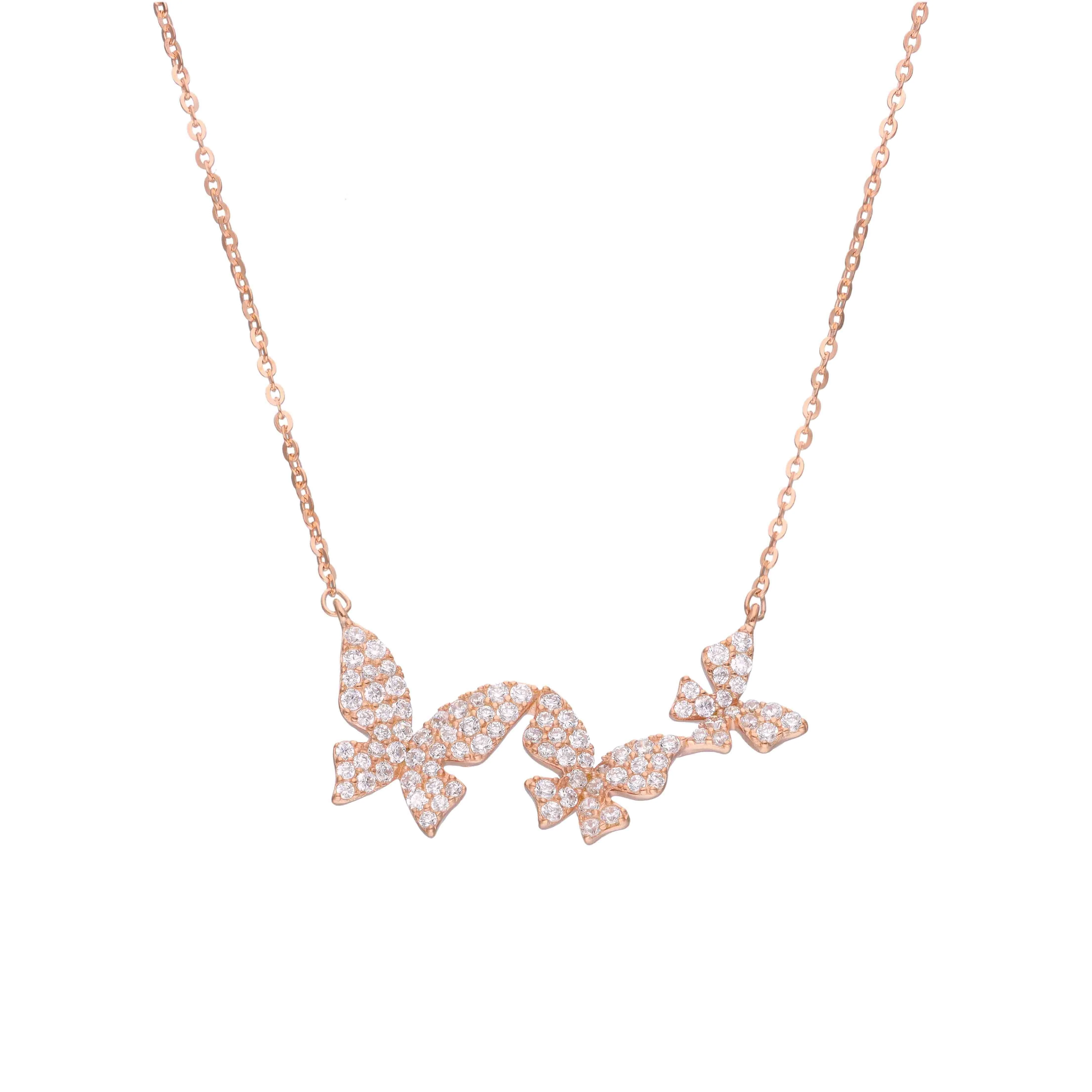 Butterfly Casual Silver Chain Necklace - Image 4