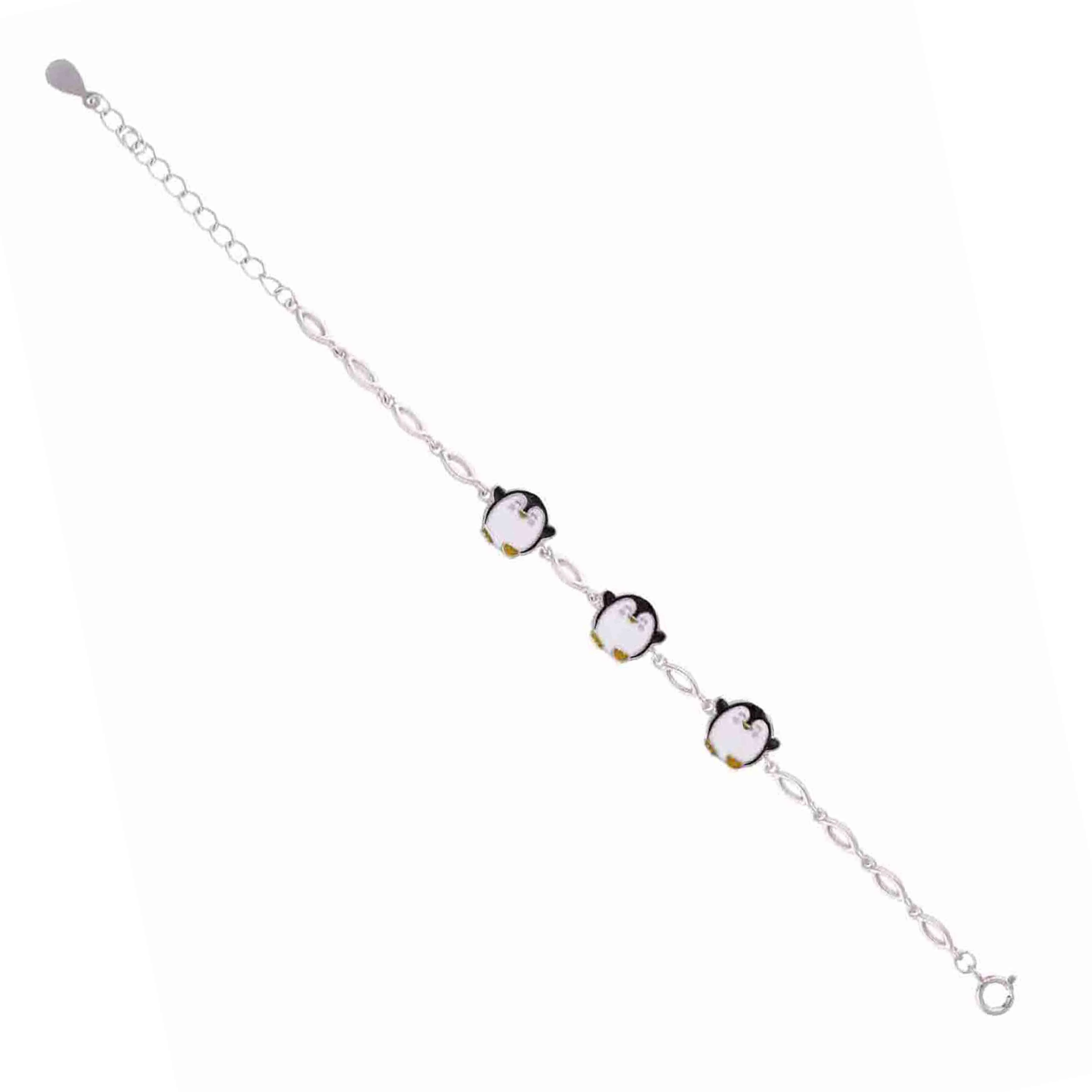 Sterling Silver Children's Penguin Bracelet - Image 5