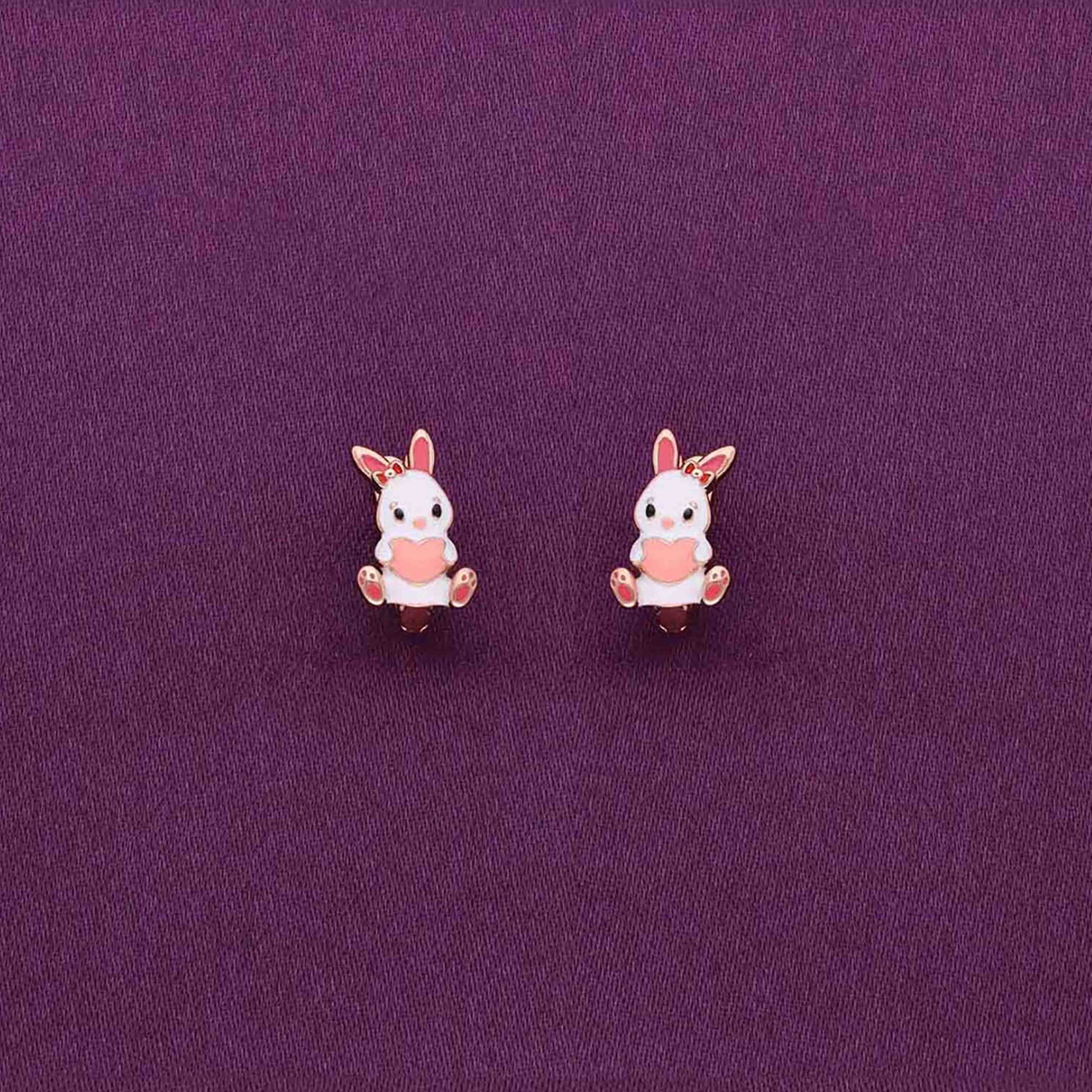 Sterling Silver Children's Bunny Earring - Image 2