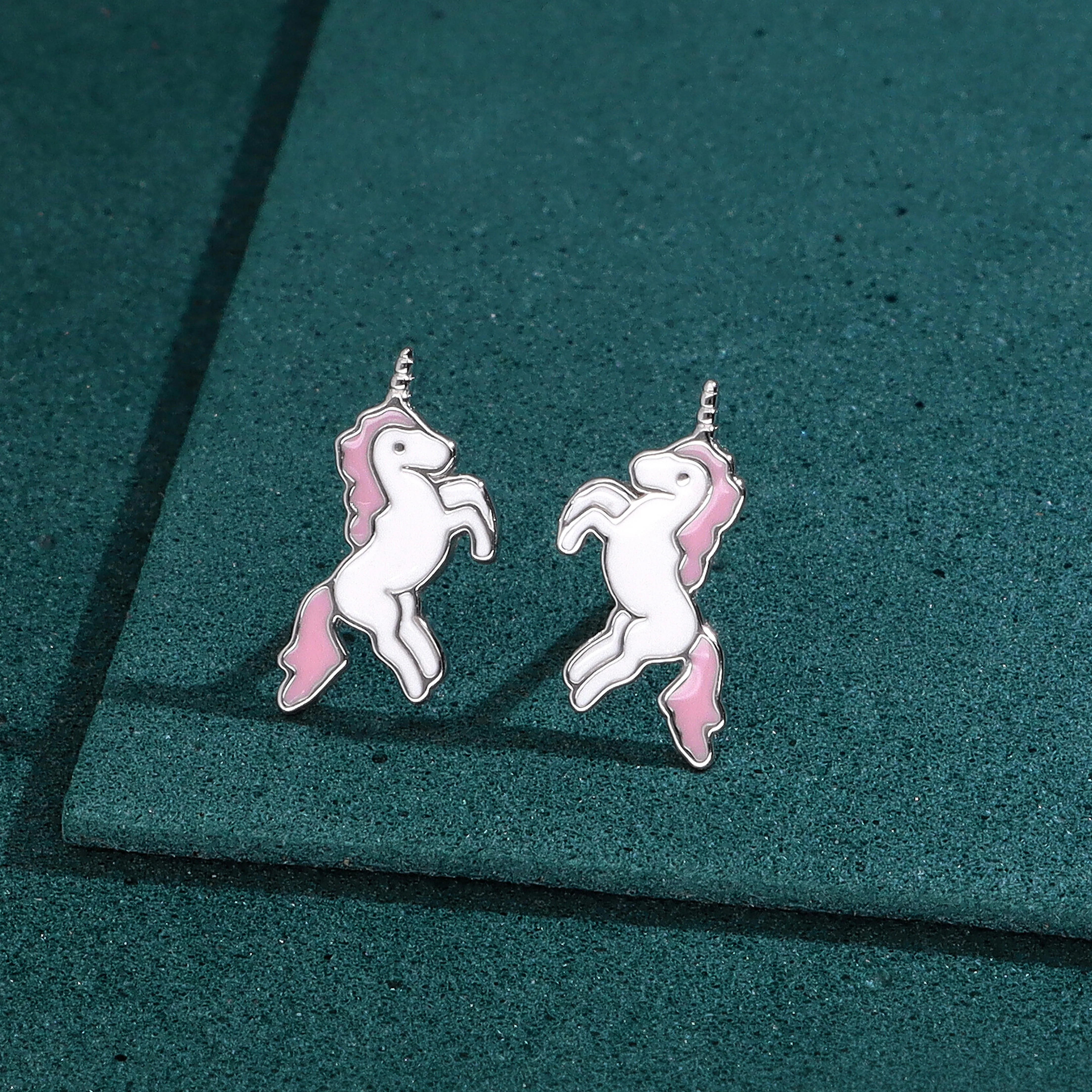 Kids Unicorn Sterling Silver Earrings - Image 3