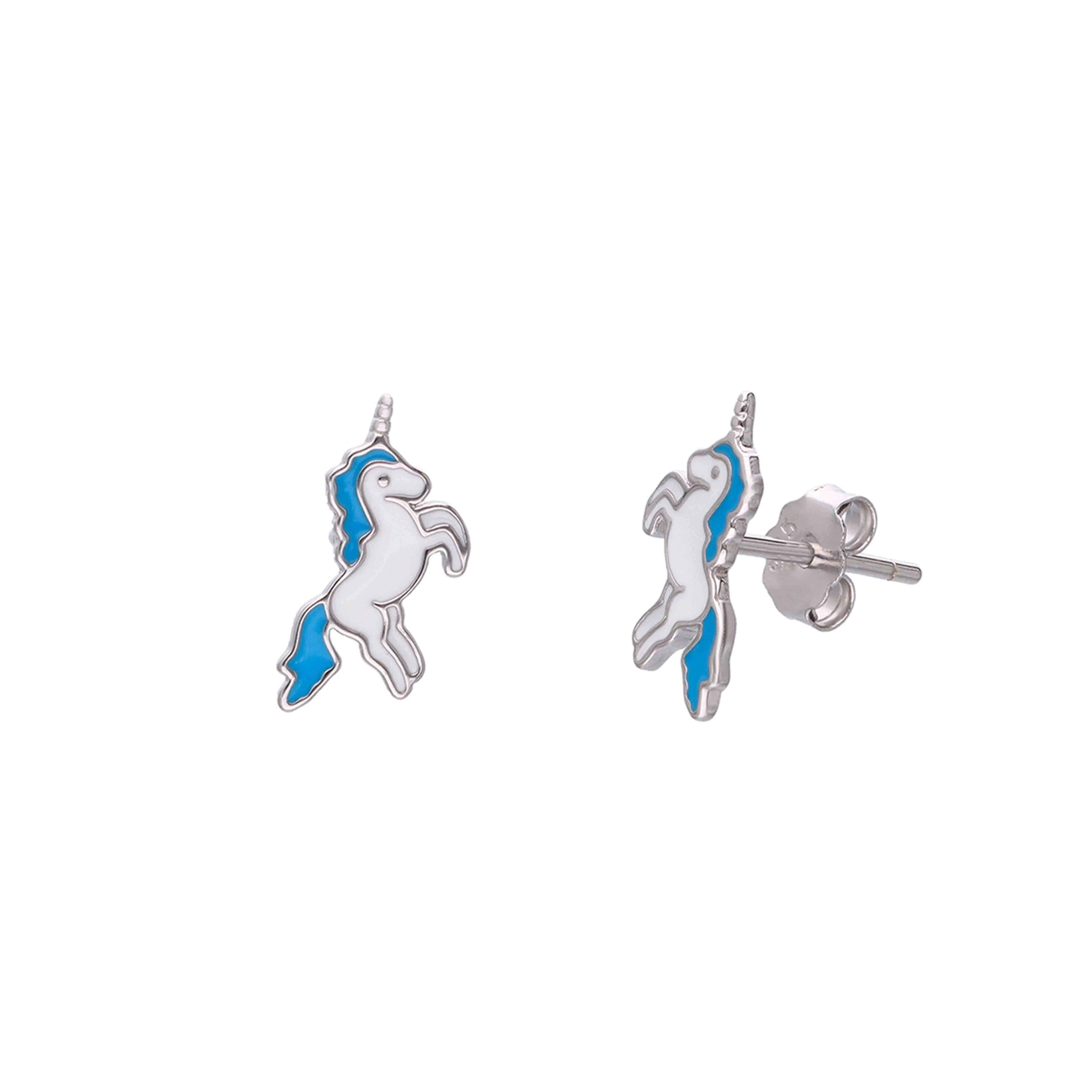 Kids Unicorn Sterling Silver Earrings - Image 4
