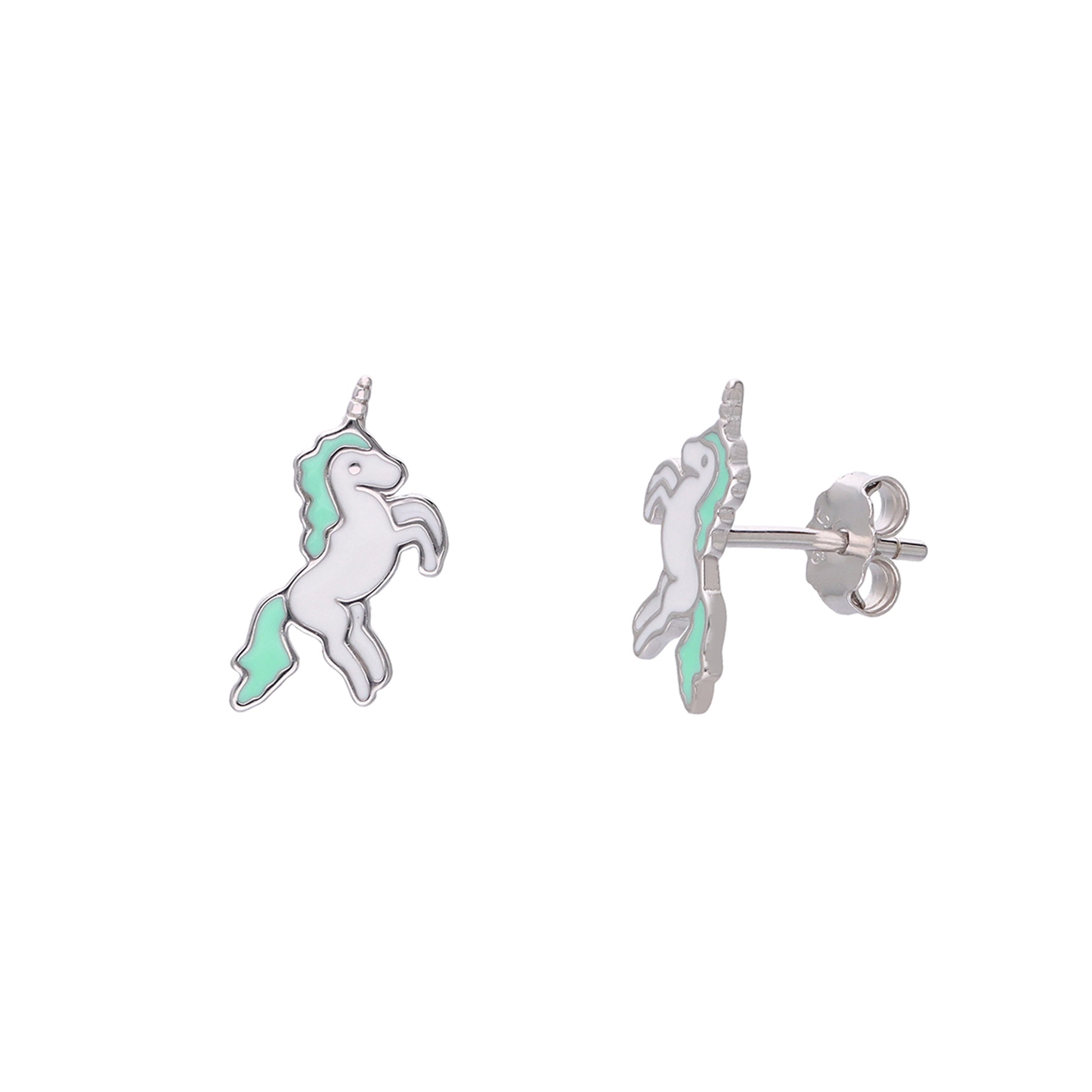 Kids Unicorn Sterling Silver Earrings - Image 5