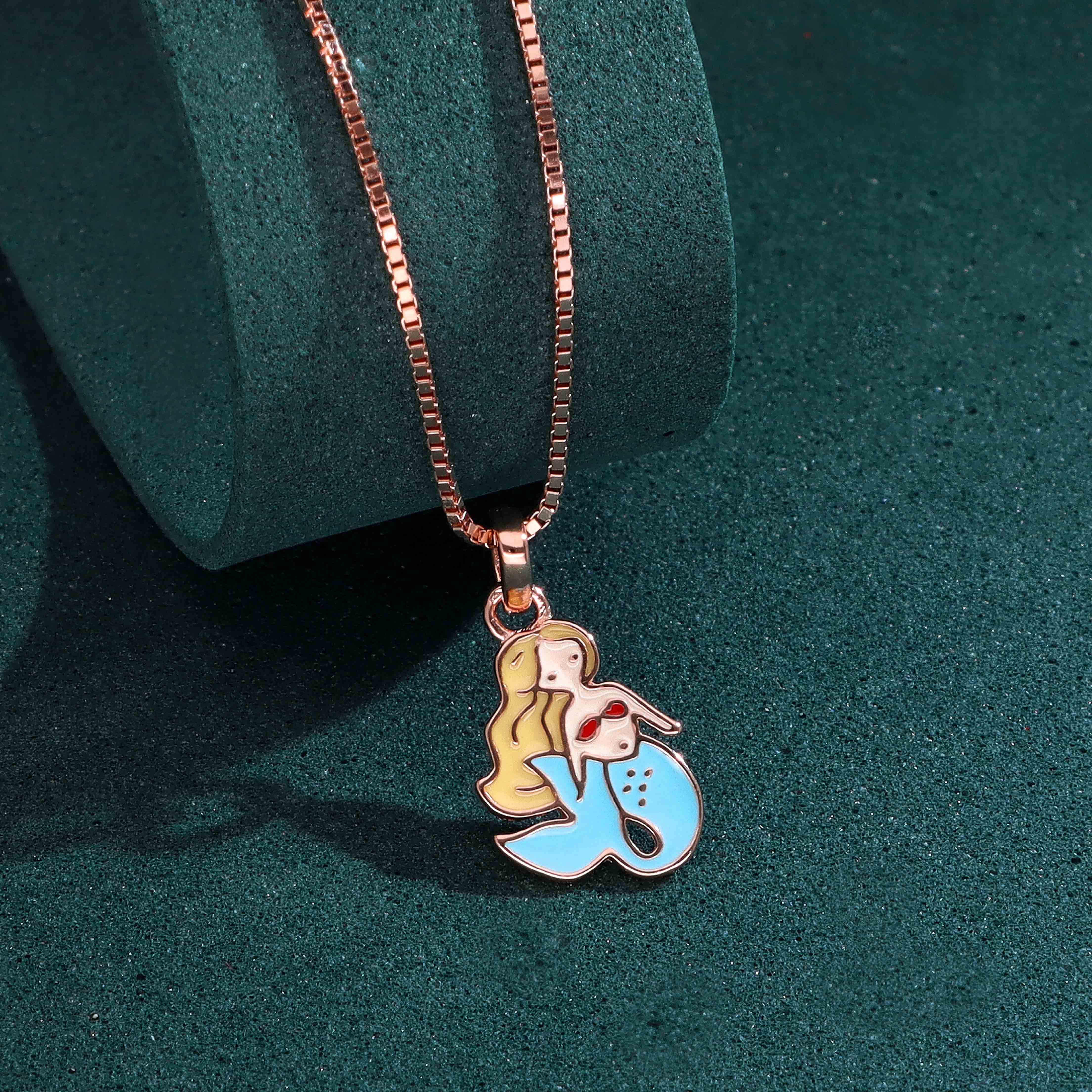 Children's Mermaid Silver Chain Pendant - Image 2
