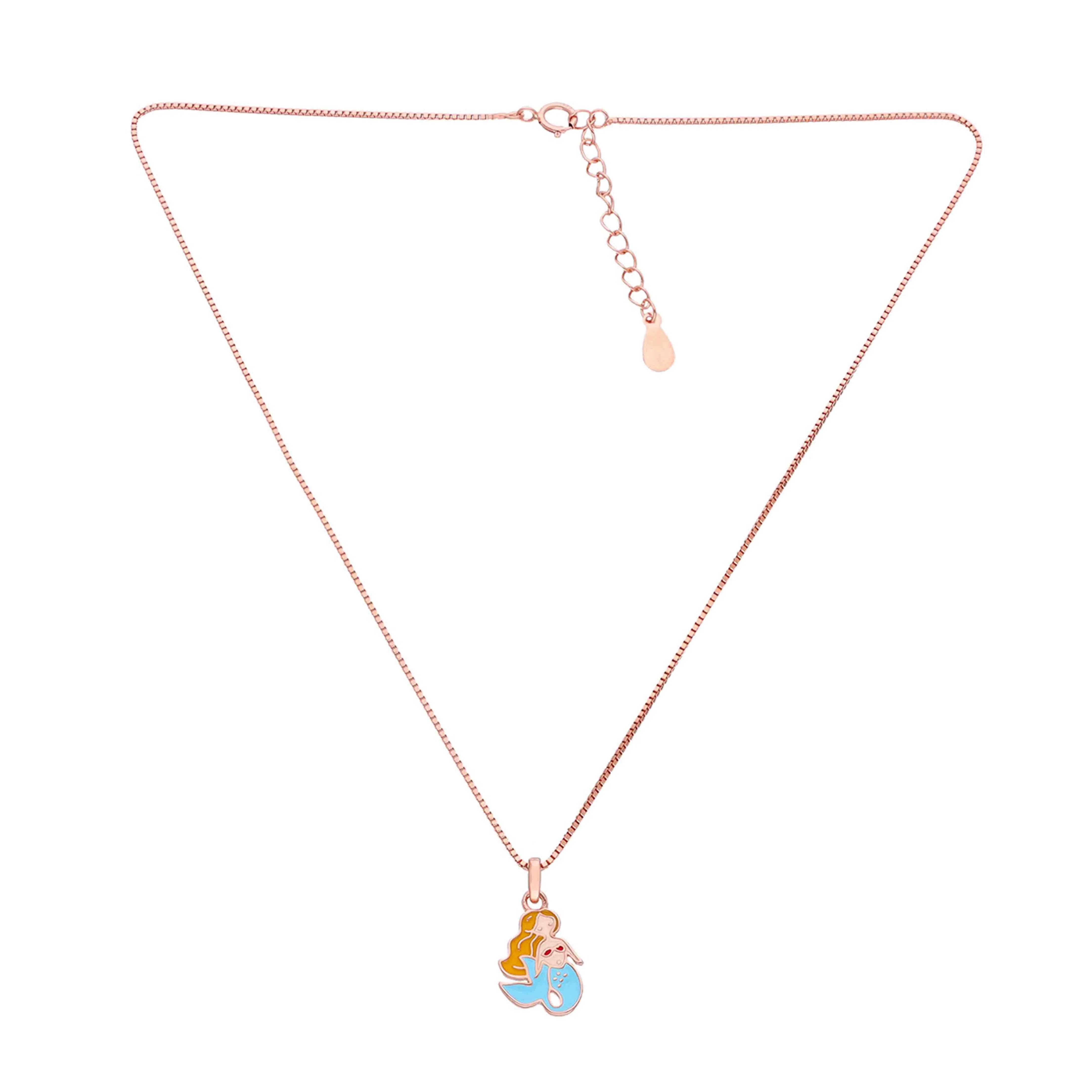 Children's Mermaid Silver Chain Pendant - Image 4