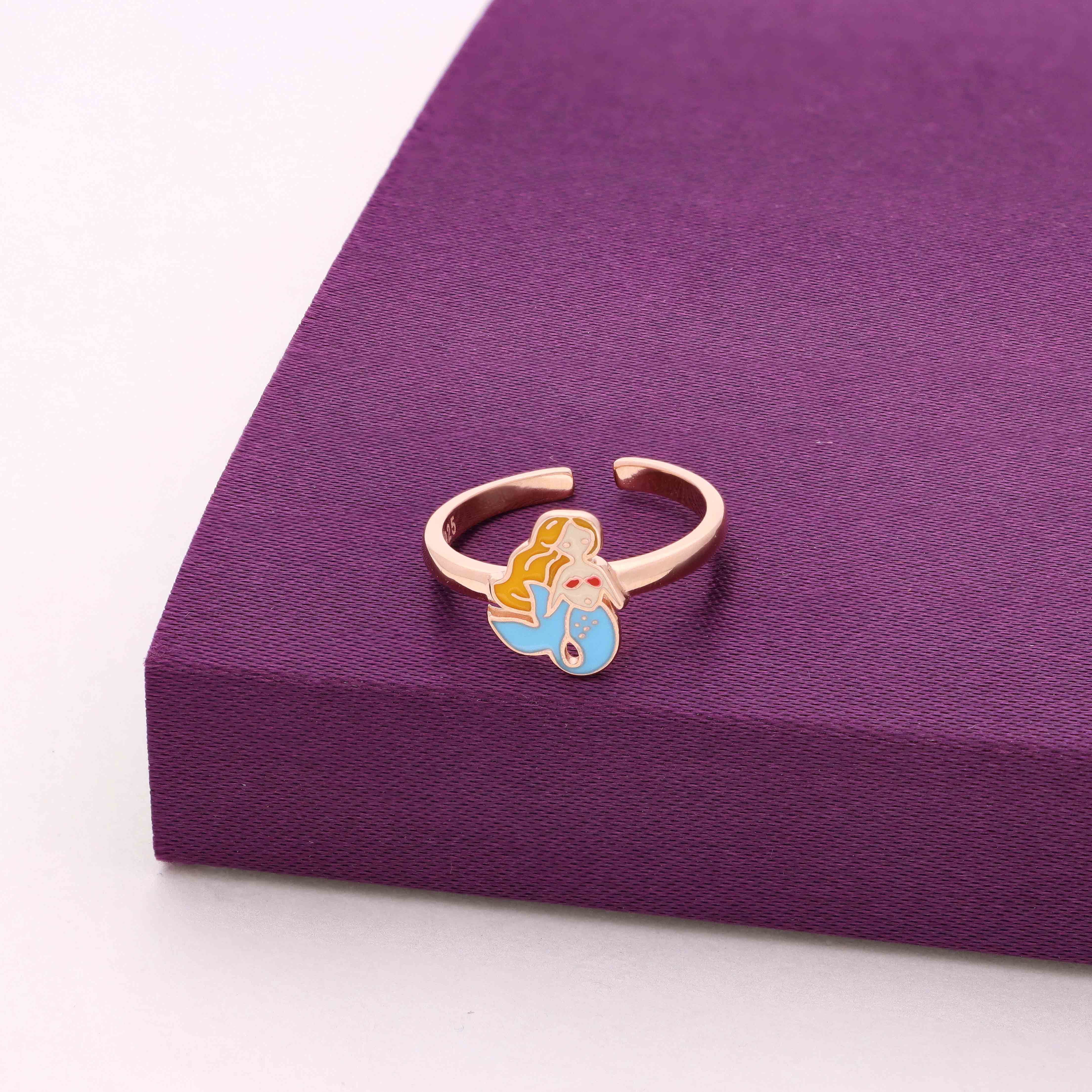 Sterling Silver Children's Mermaid Ring - Image 2