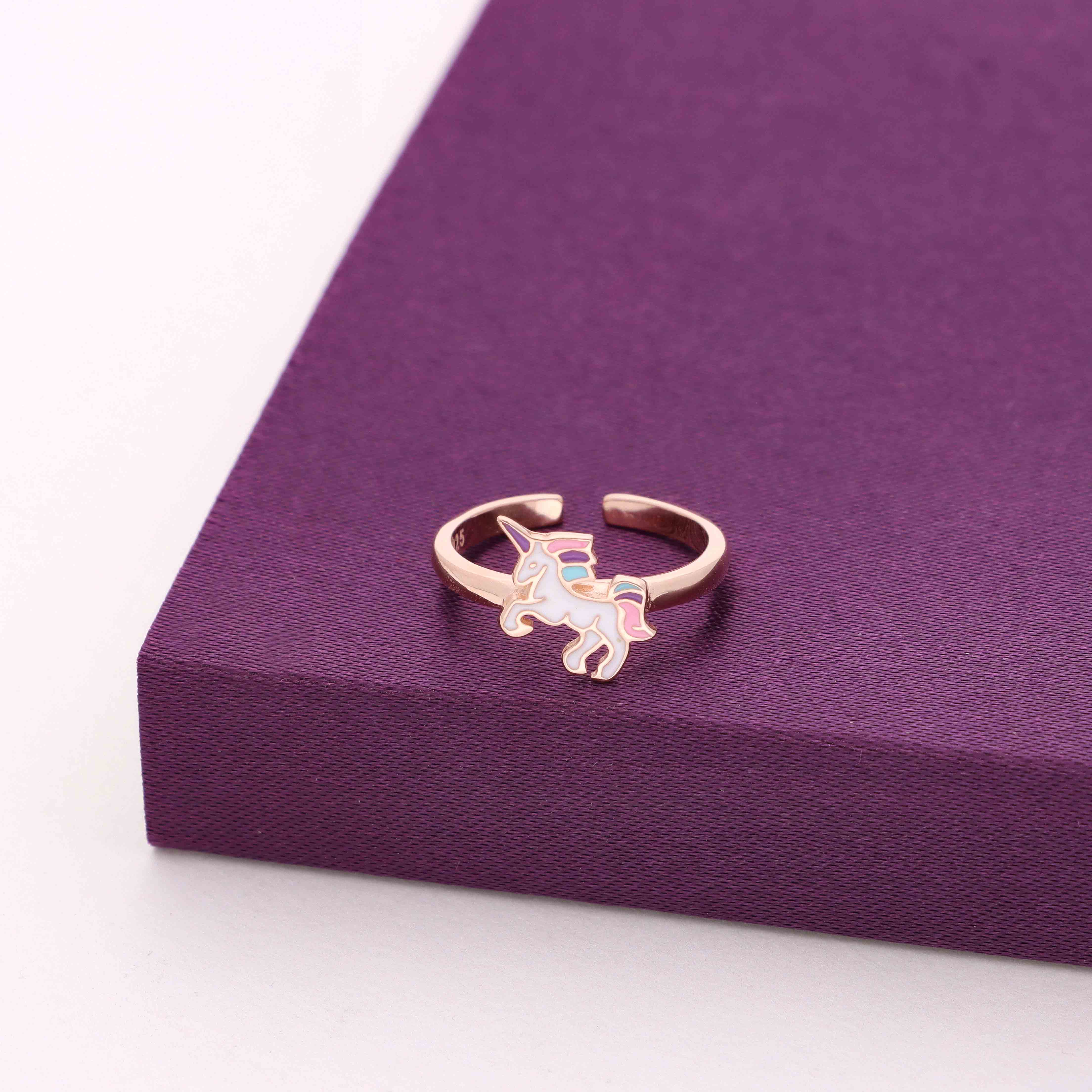 Sterling Silver Children's Unicorn Ring - Image 2