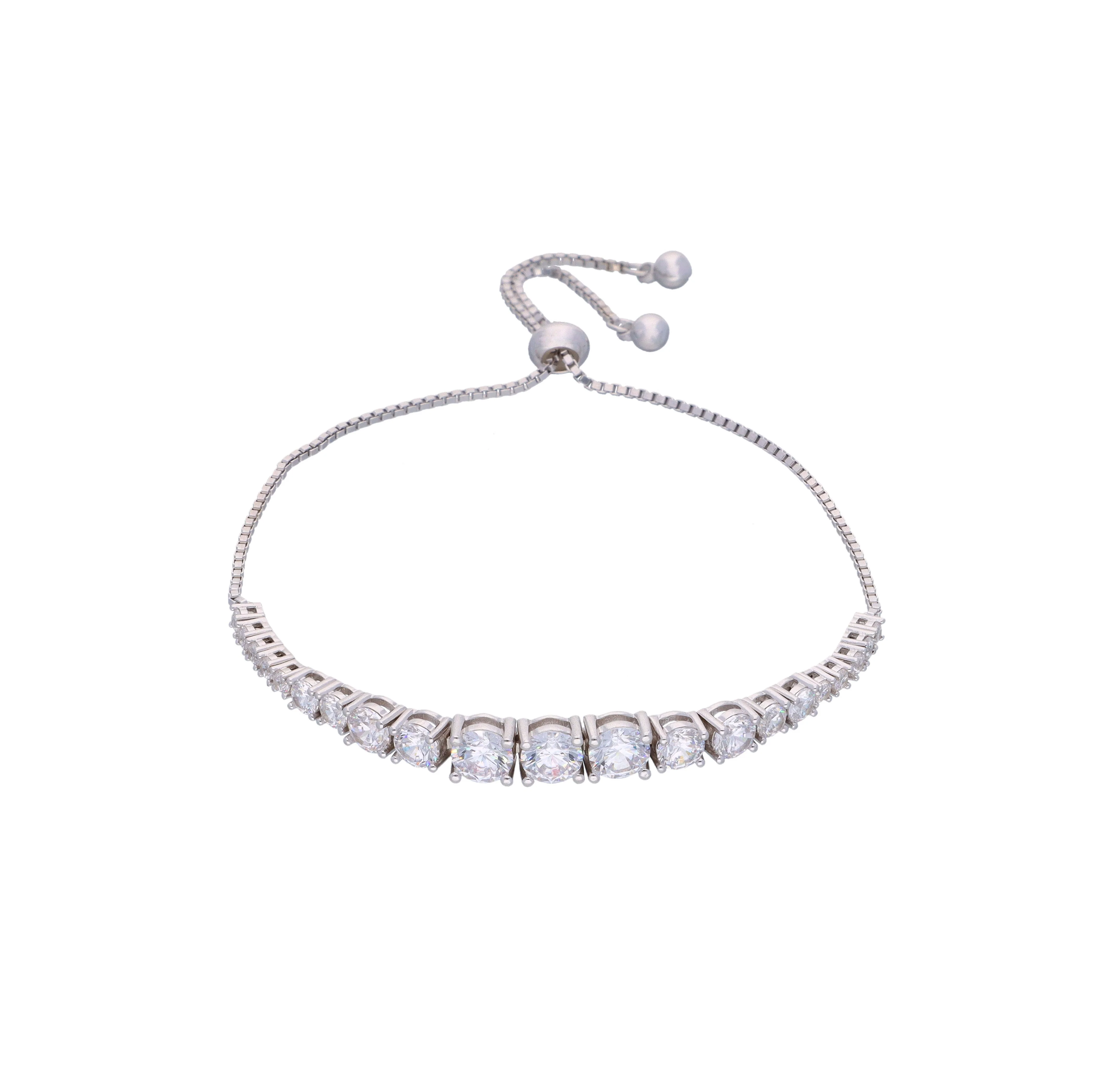 Solitaire Tennis Diamond Bolo Bracelet - Image 5