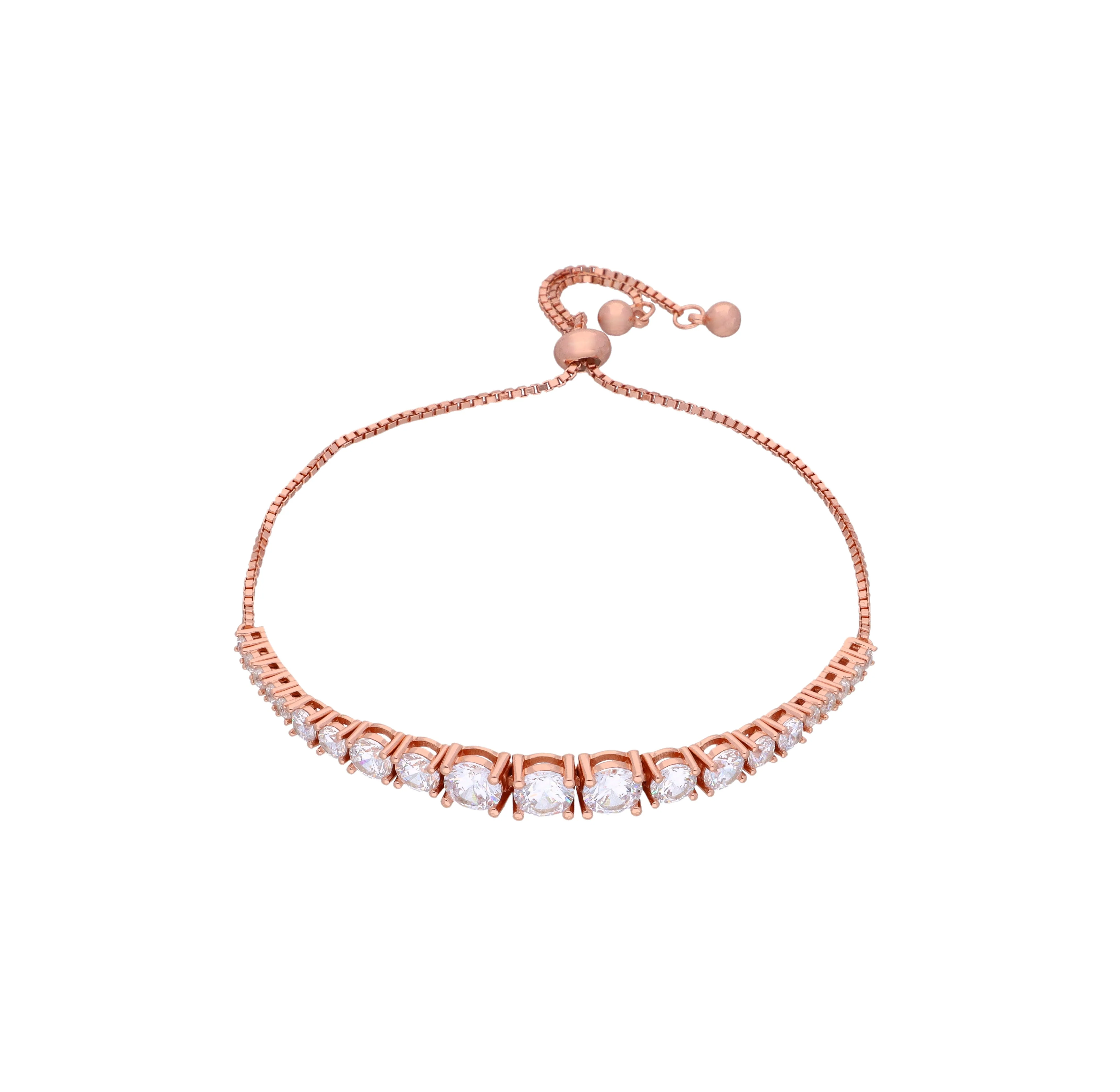 Solitaire Tennis Diamond Bolo Bracelet - Image 6