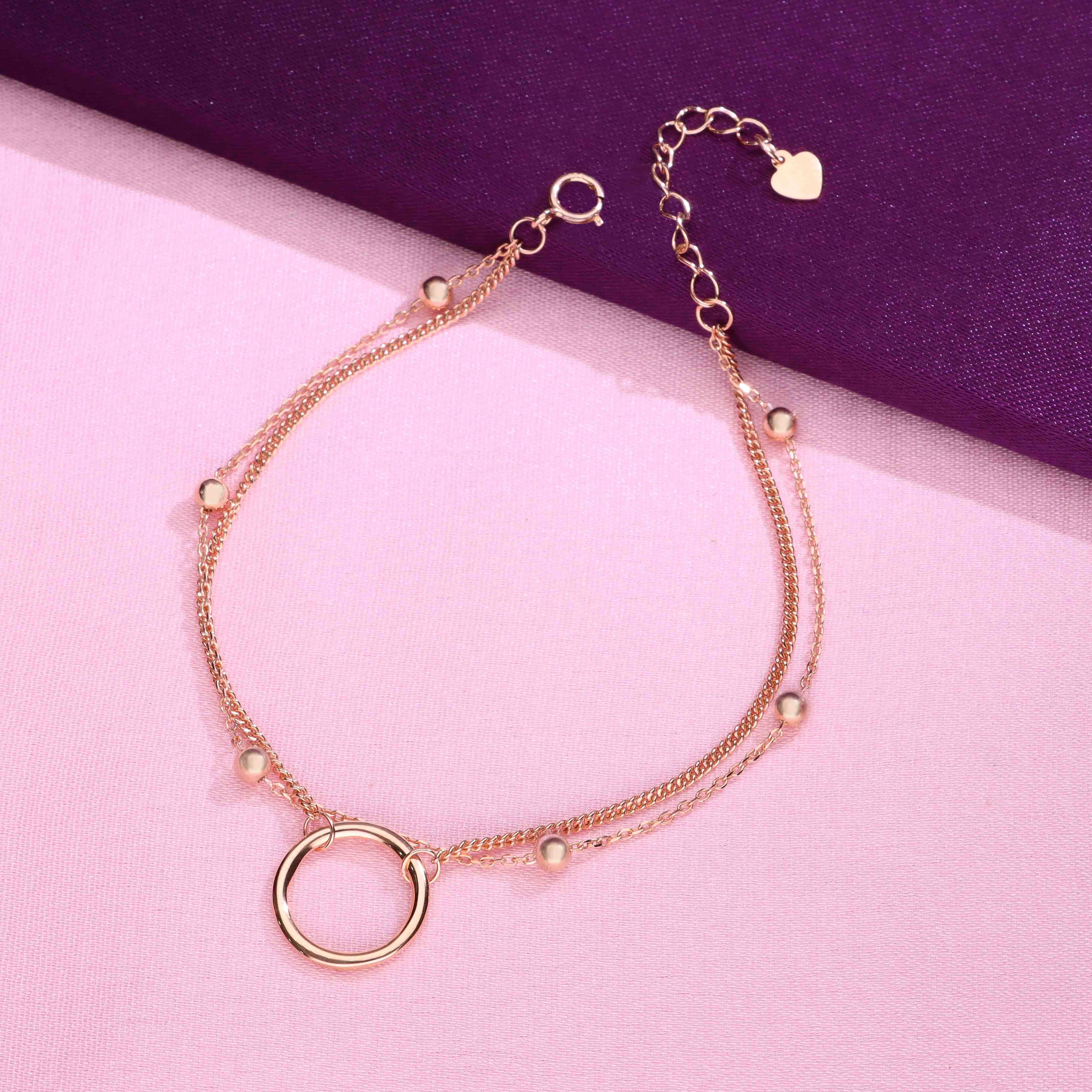 Minimal Double Layered Silver Beaded Casual Bracelet - Image 6