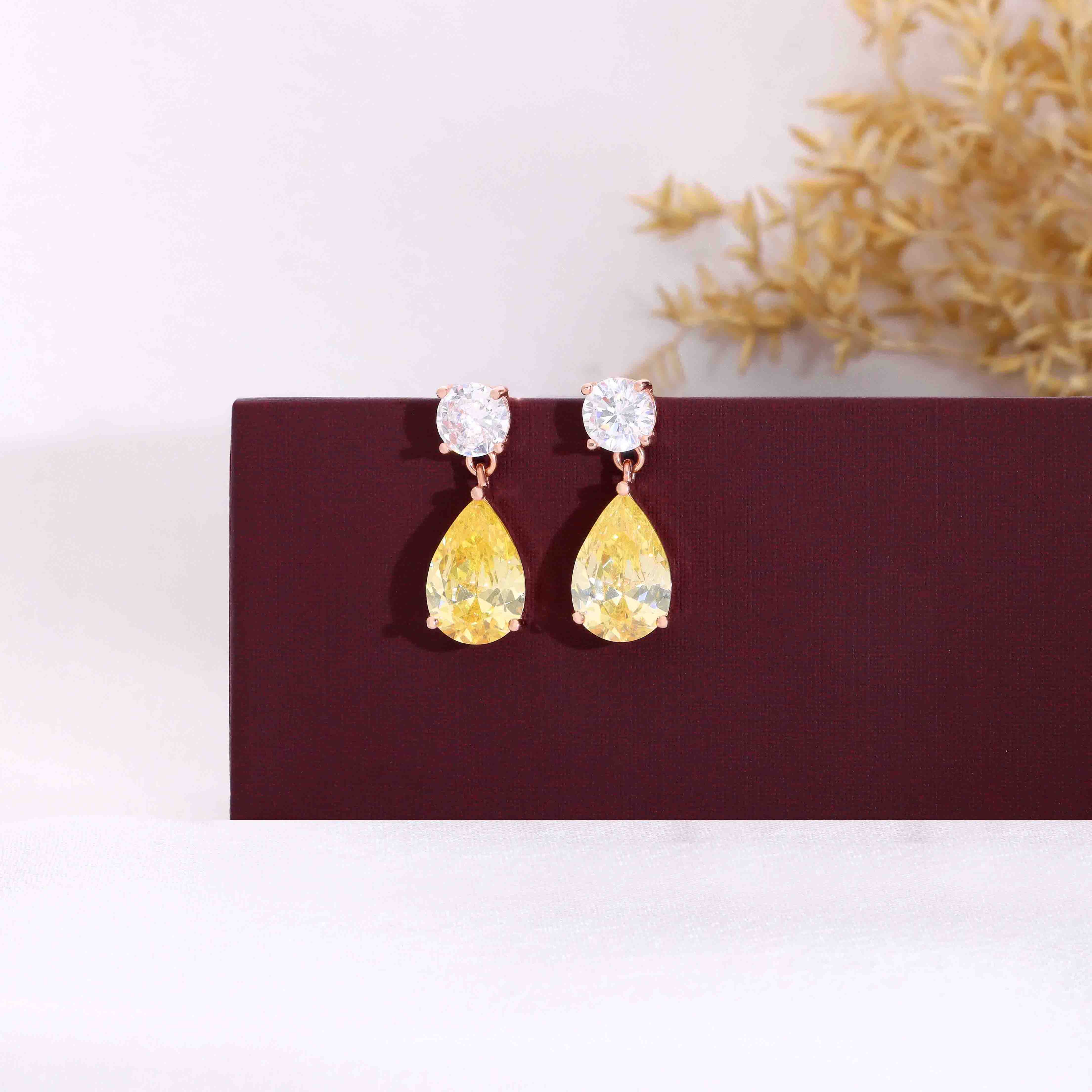 Royale Droplets Silver Drop Earrings - Image 4