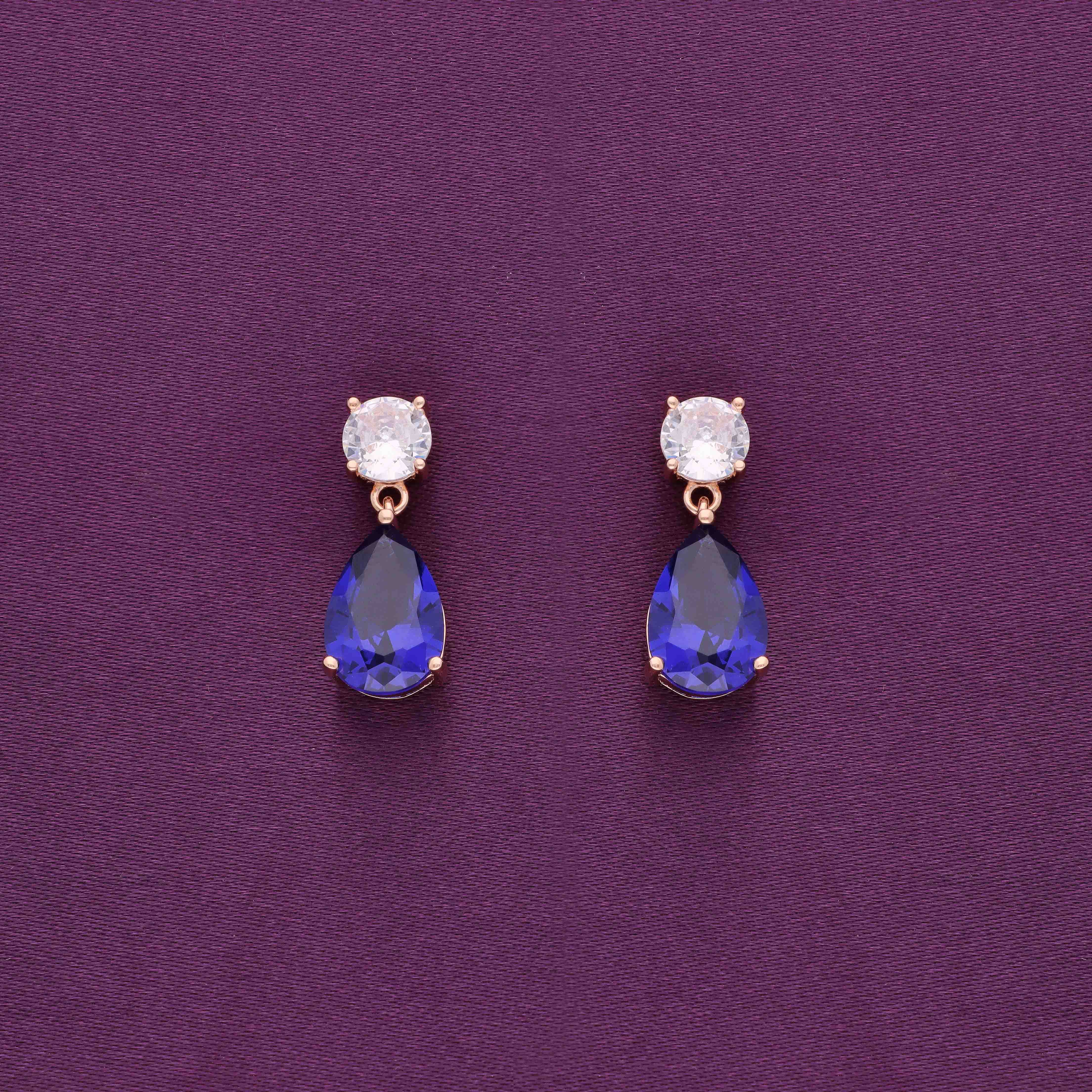 Royale Droplets Silver Drop Earrings - Image 6