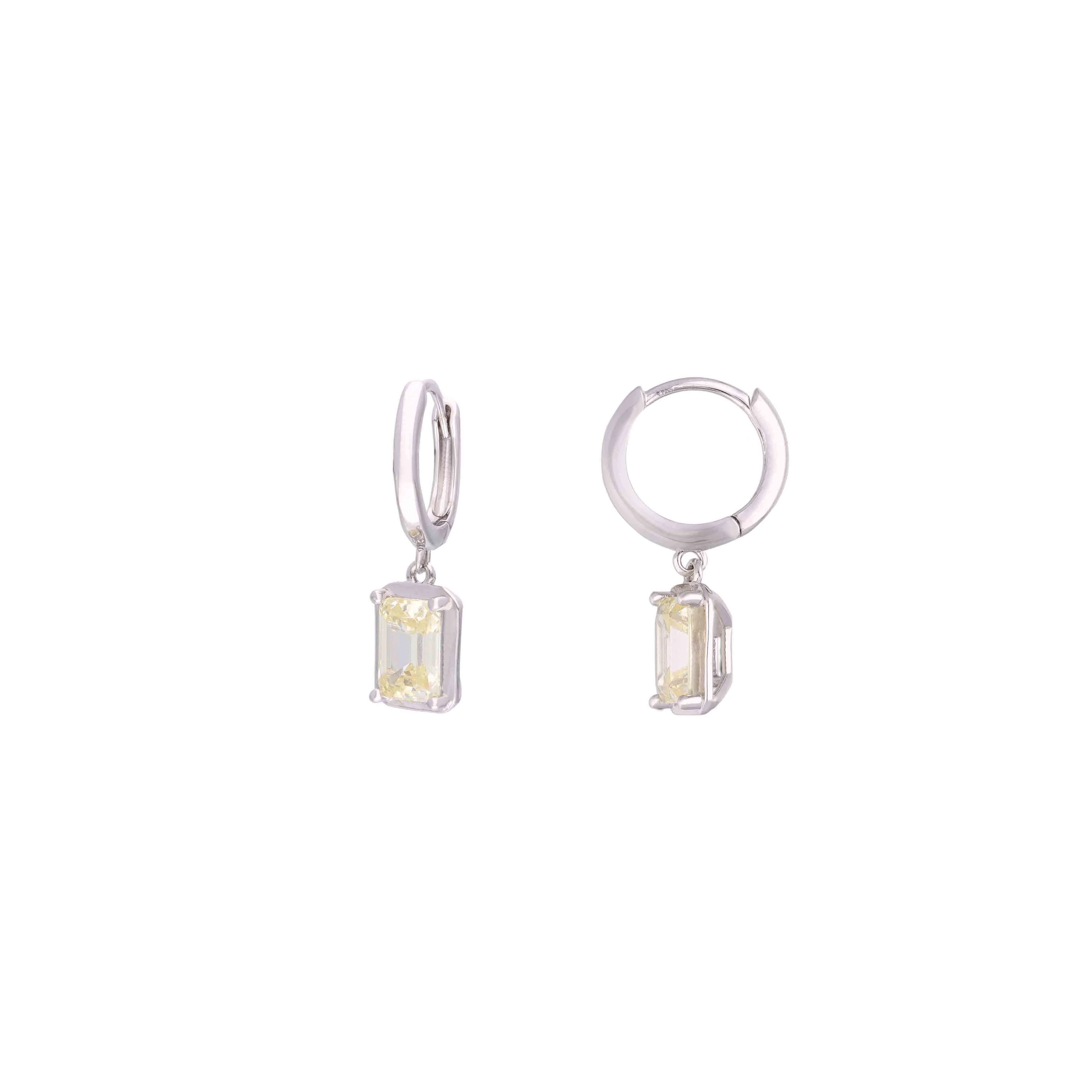 Sterling Silver Chic Drop Earrings - Image 3