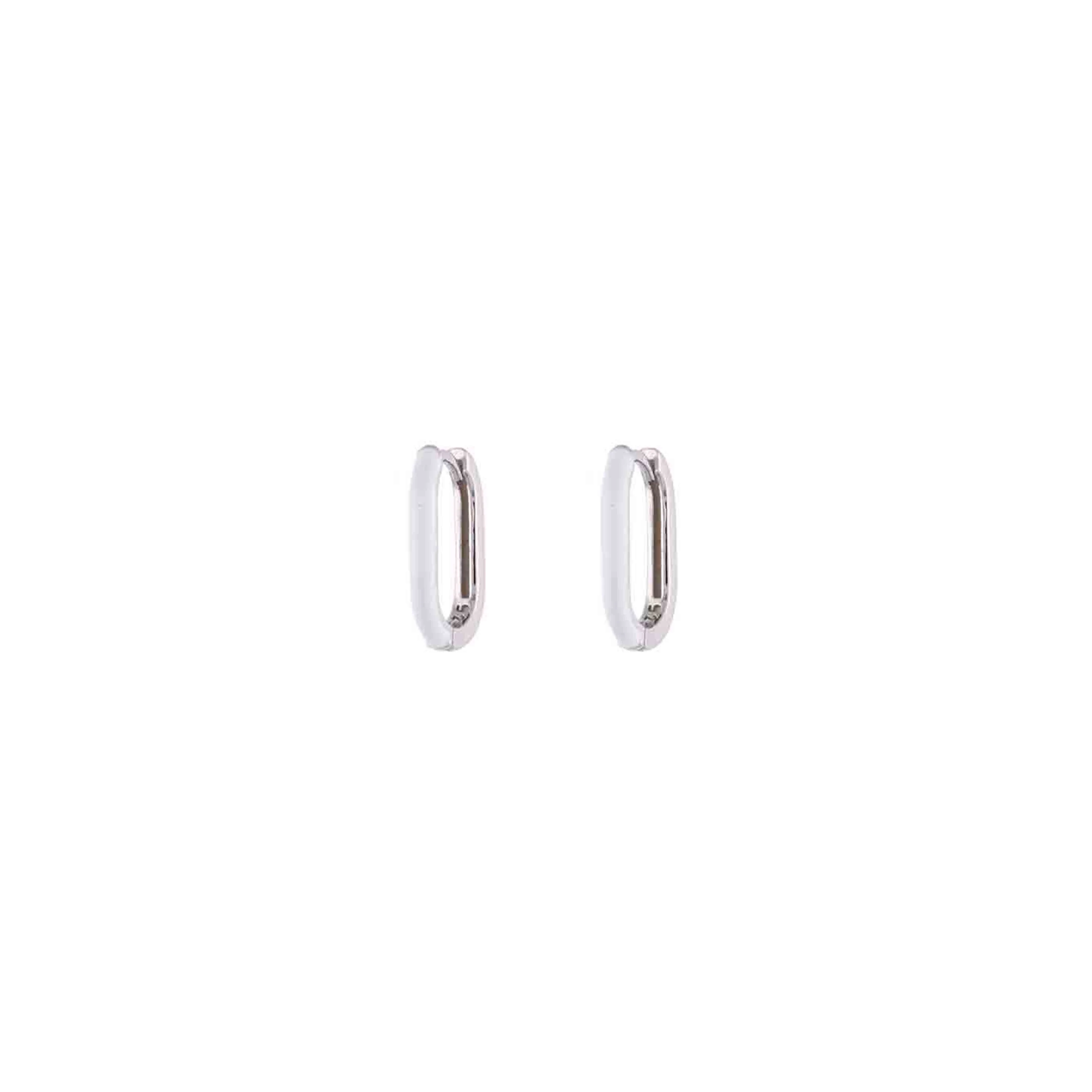 Colorful Enamel Hoop Earrings - Image 5