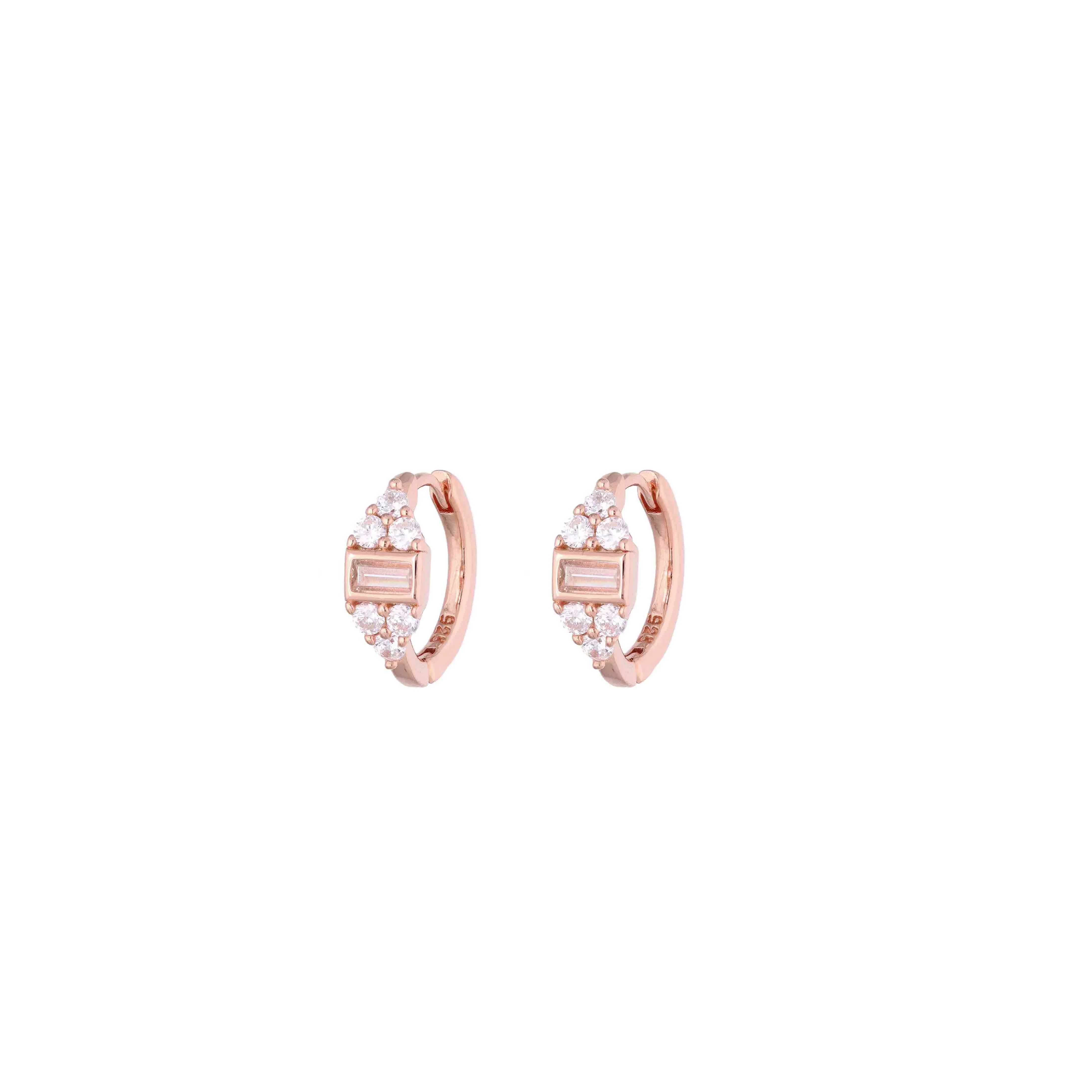 Dazzling Diva Zircon Hoops Earrings - Image 4