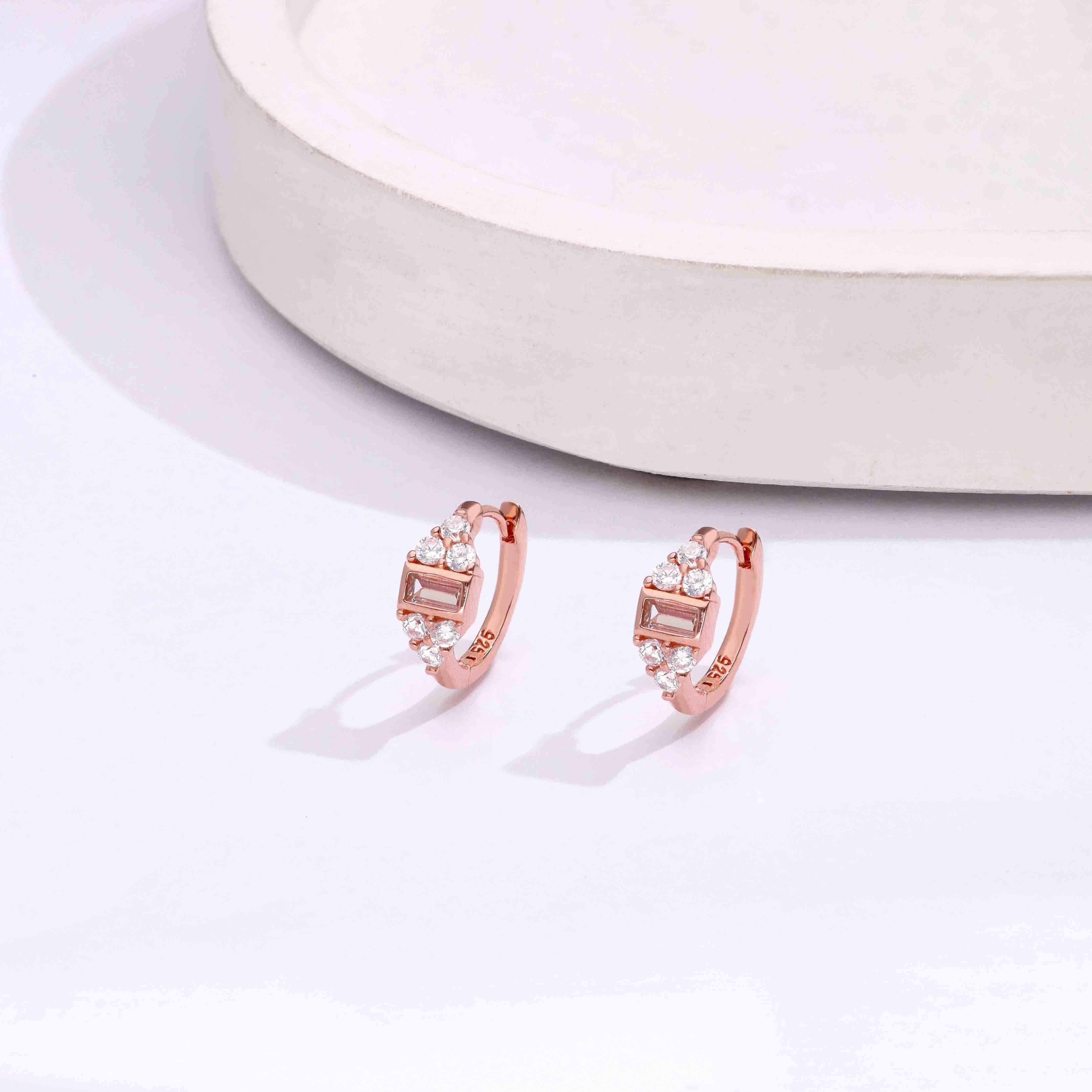 Dazzling Diva Zircon Hoops Earrings - Image 5