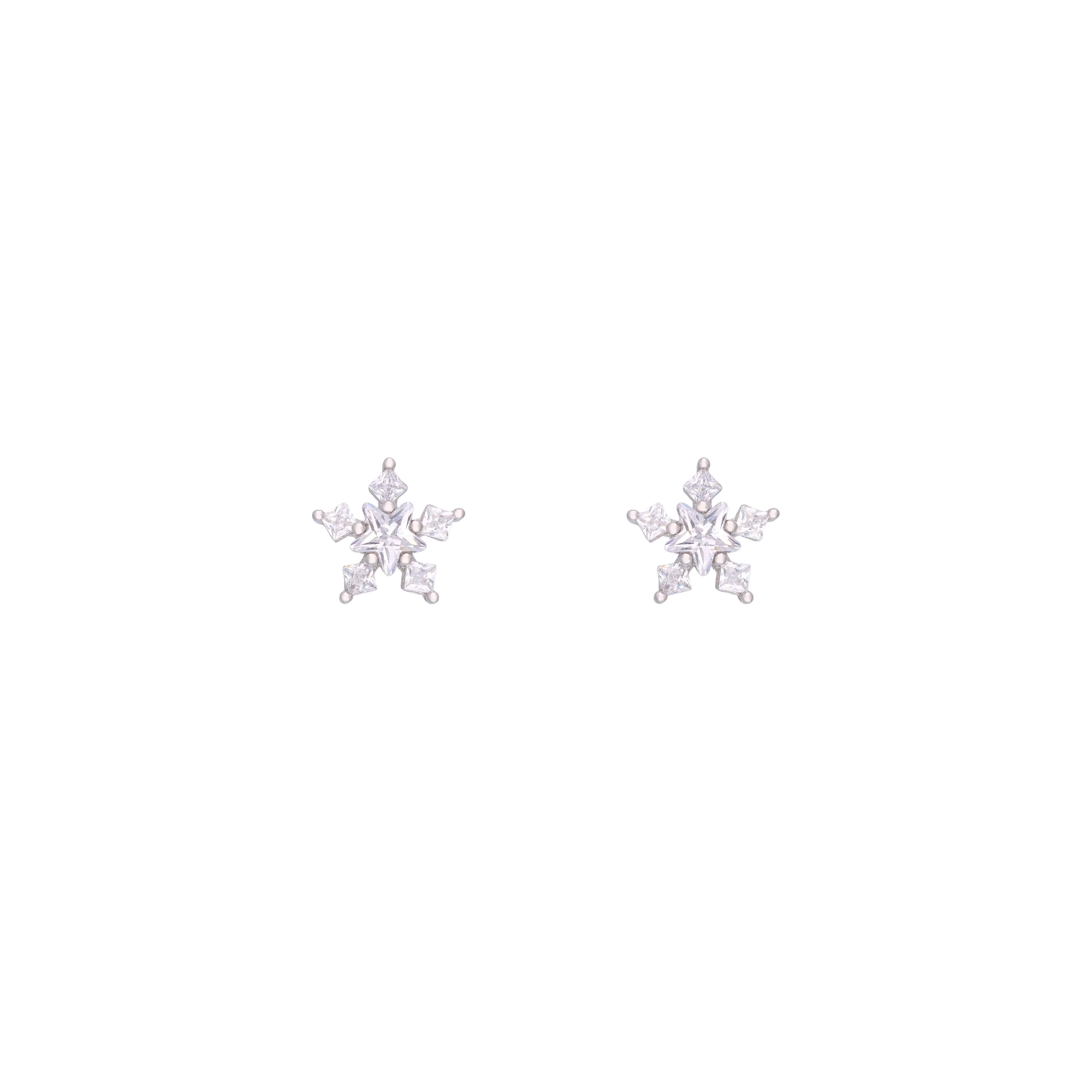 Sterling Lumina Star Stud Earrings - Image 5