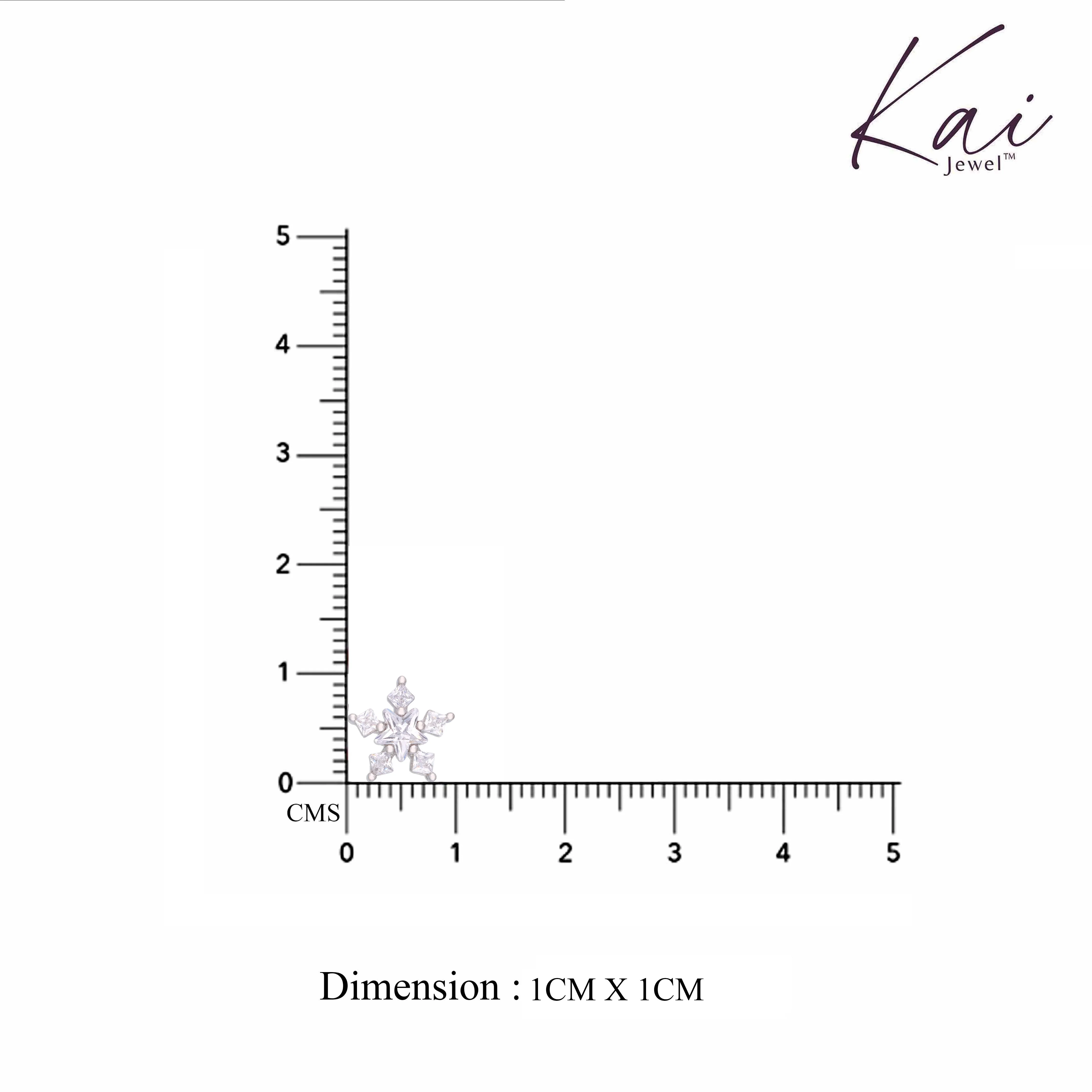 Sterling Lumina Star Stud Earrings - Image 7