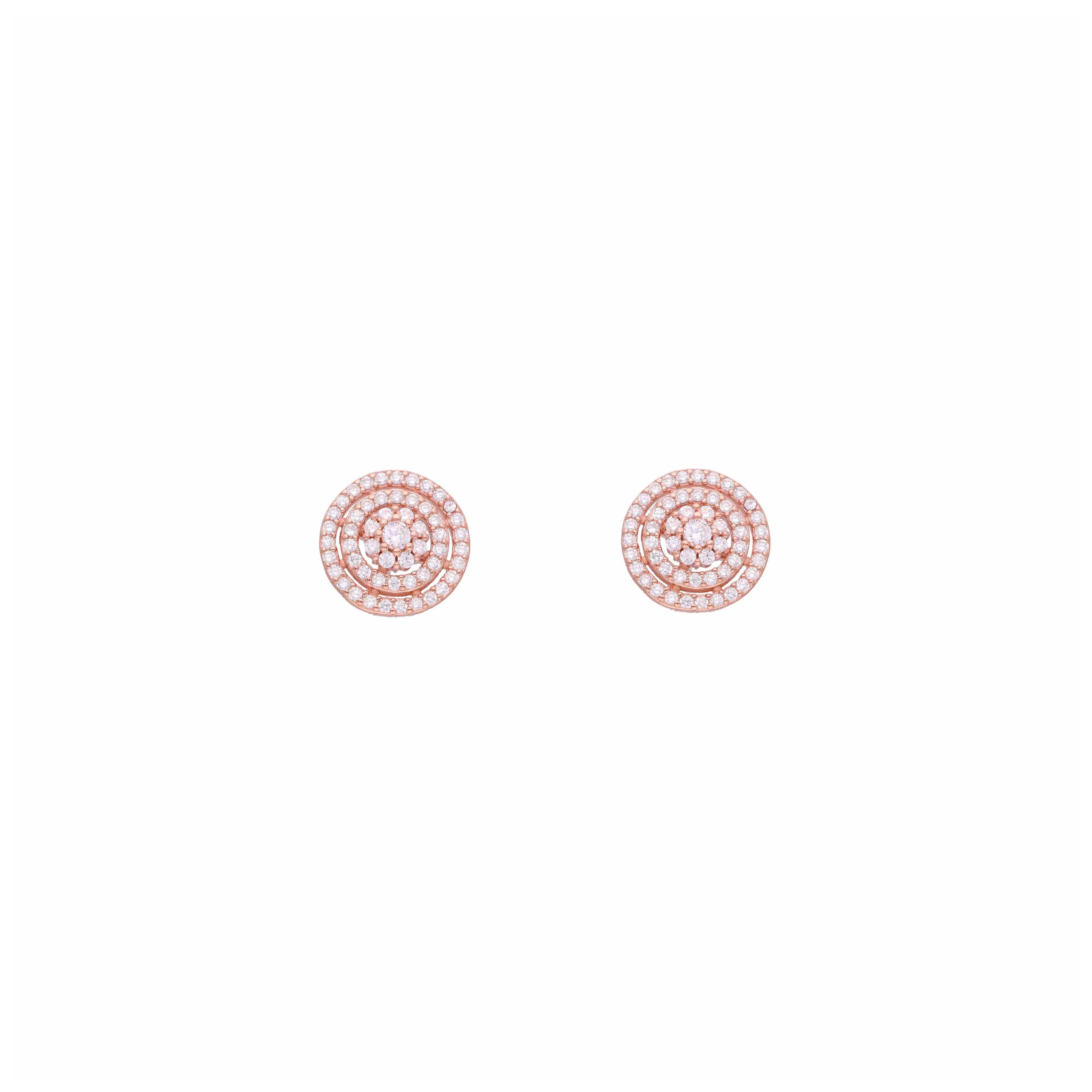 Sterling Silver Crystal Stud Earrings - Image 6