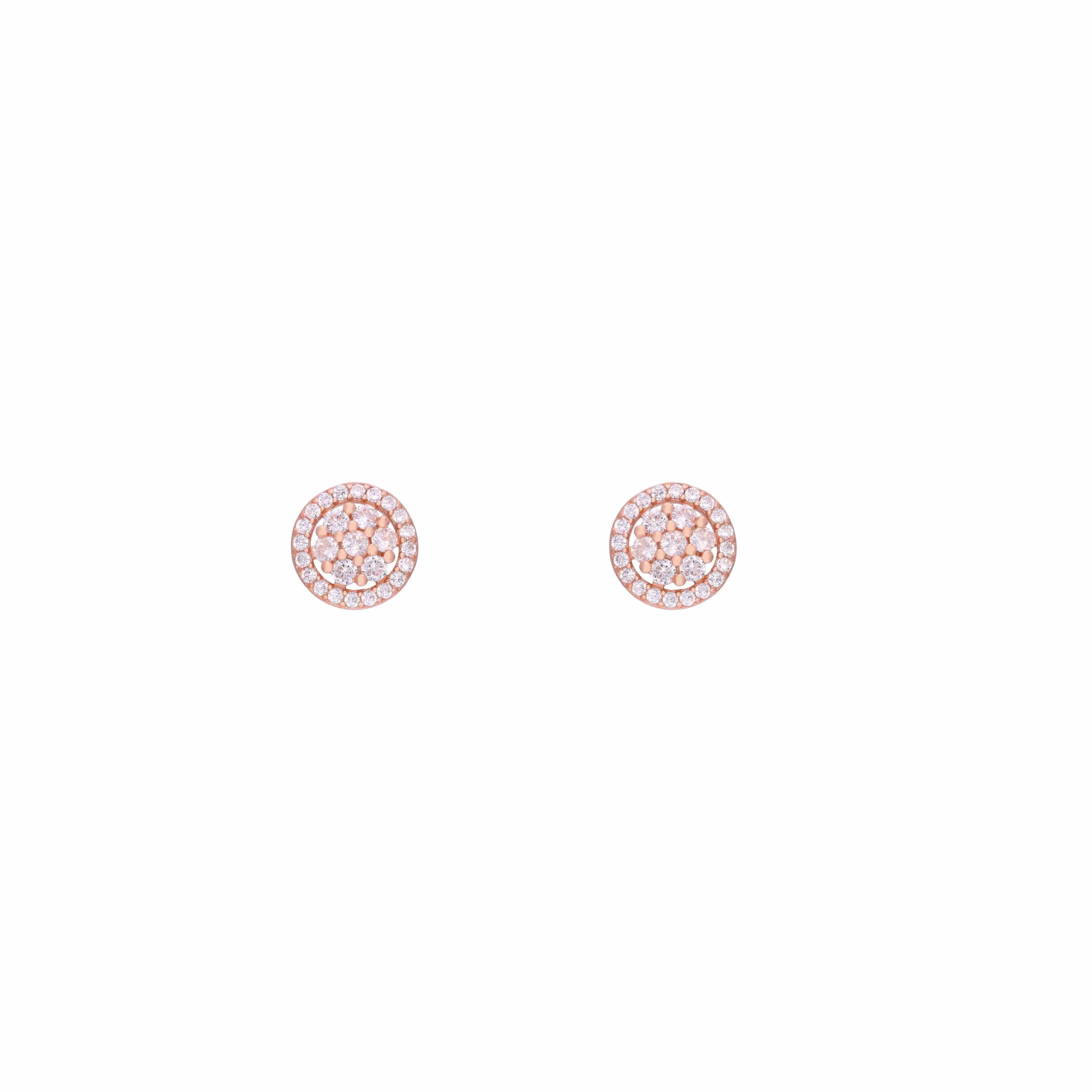 Eternal Blossom Zircon Casual Stud Earrings - Image 6