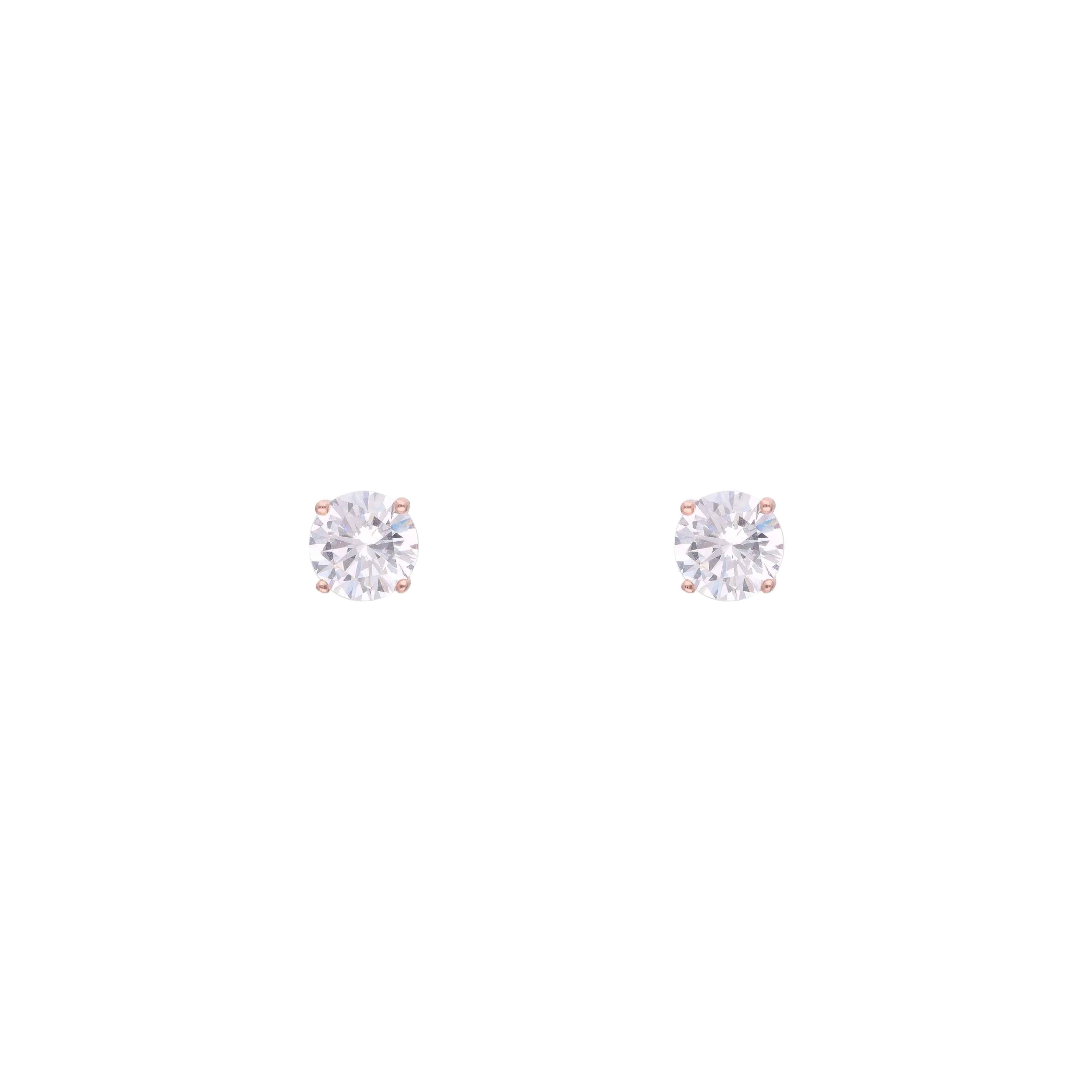 Chic Circular Silver Stud Earrings - Image 6